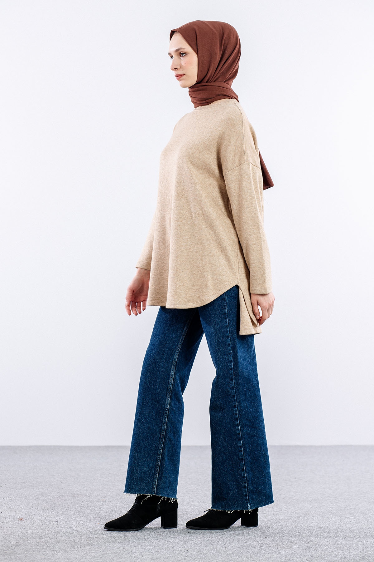 33375 Tunik Tek Kvs - Camel - 3