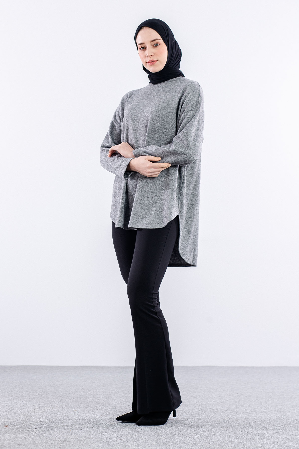 33375 Tunik Tek Kvs - K_gri - 3