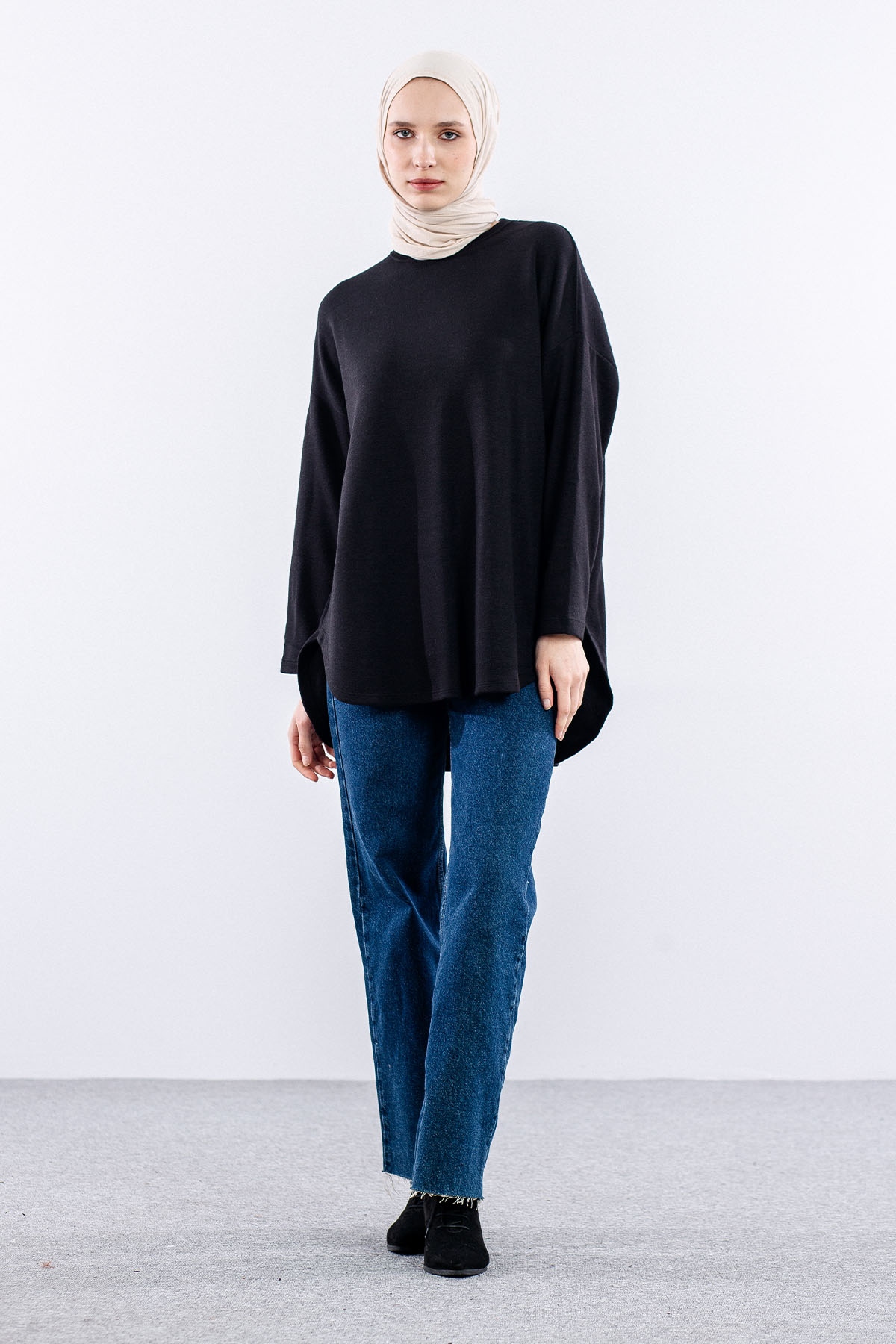 33375 Tunik Tek Kvs - Siyah - 1