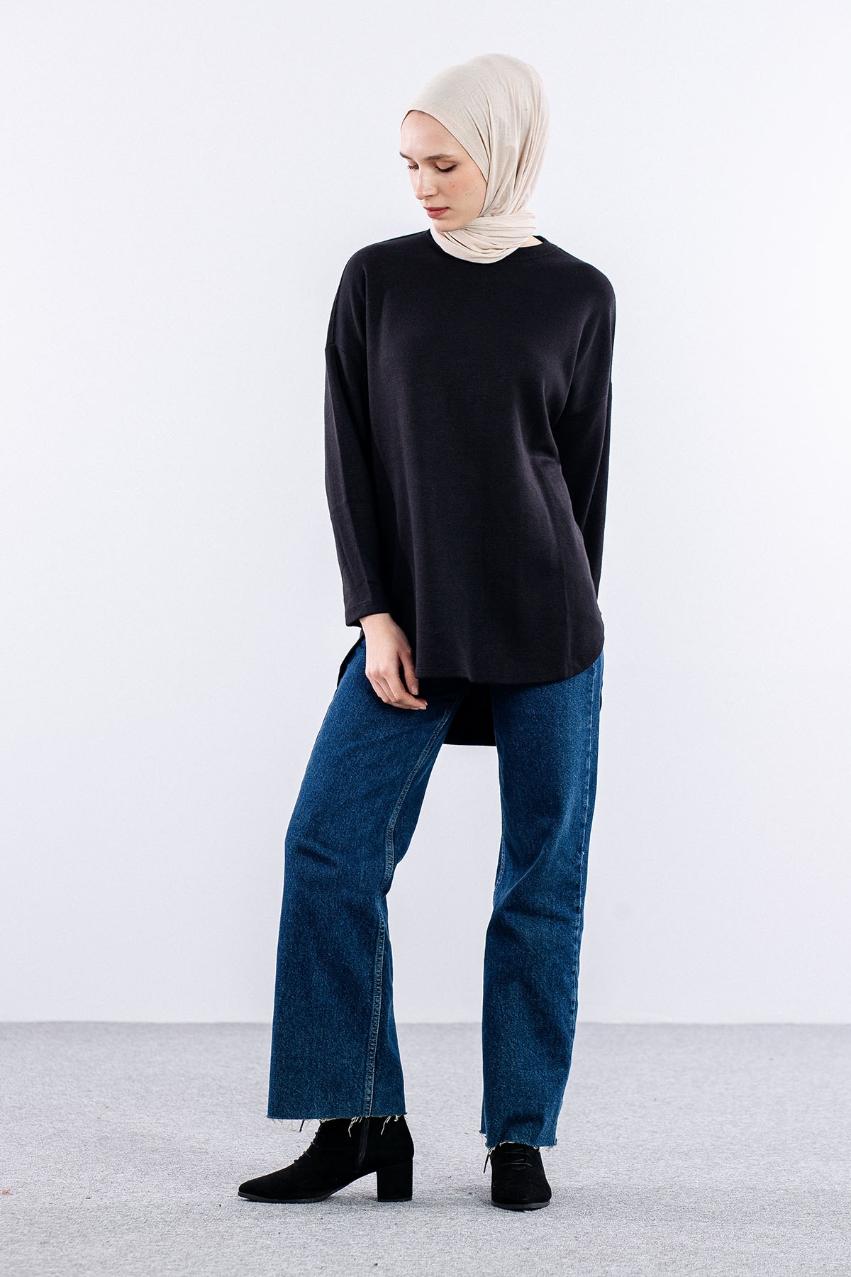 33375 Tunik Tek Kvs - Siyah - 3