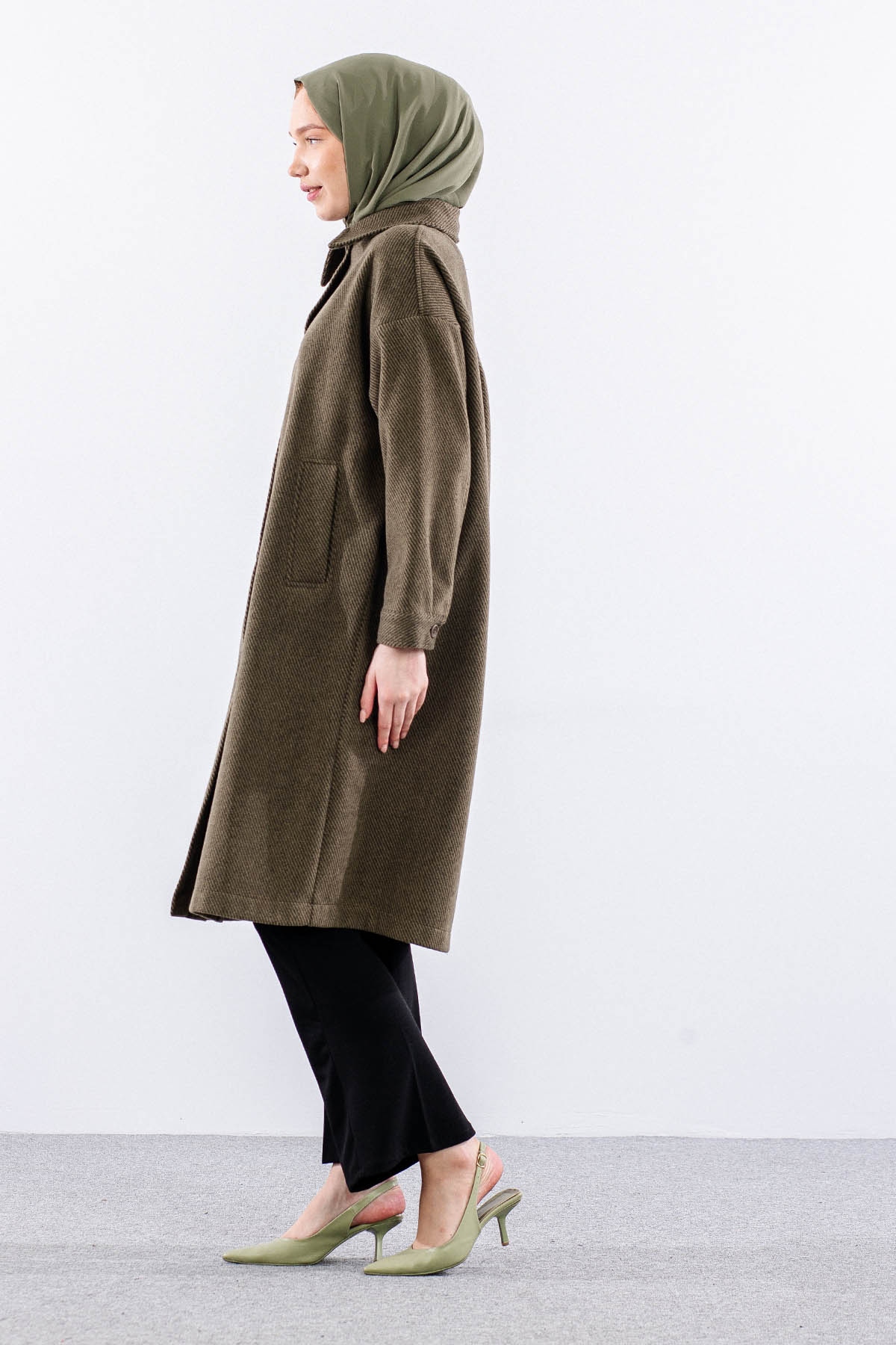 33380 Ince Kase Kap Tek - Haki - 4