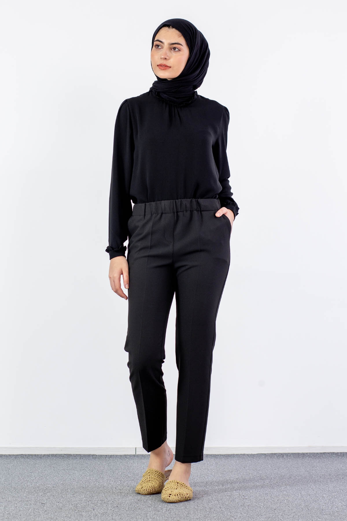 3339 Pantolon 40-50 - Siyah - - 1