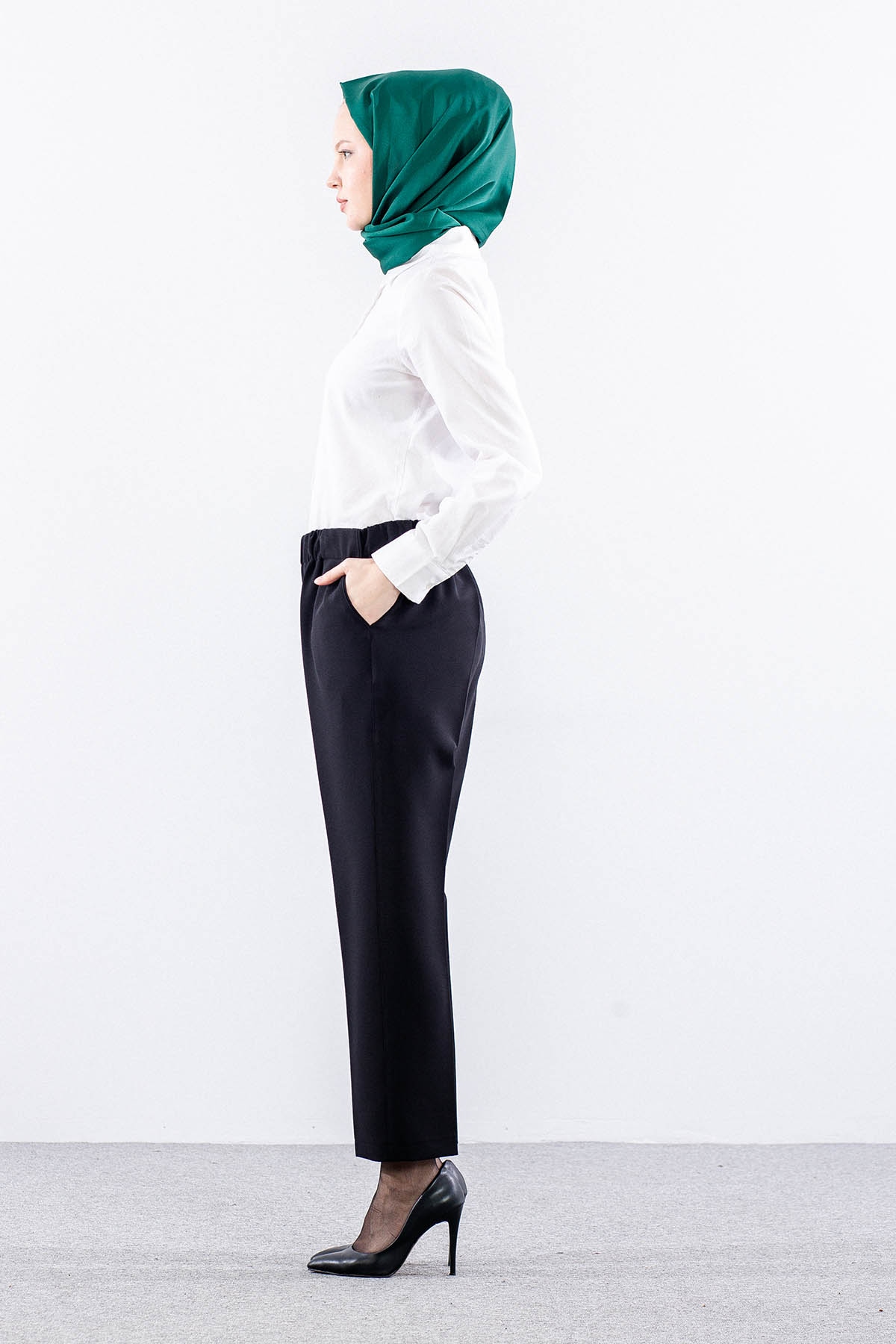 3339 Pantolon 44-54 - Siyah - 3