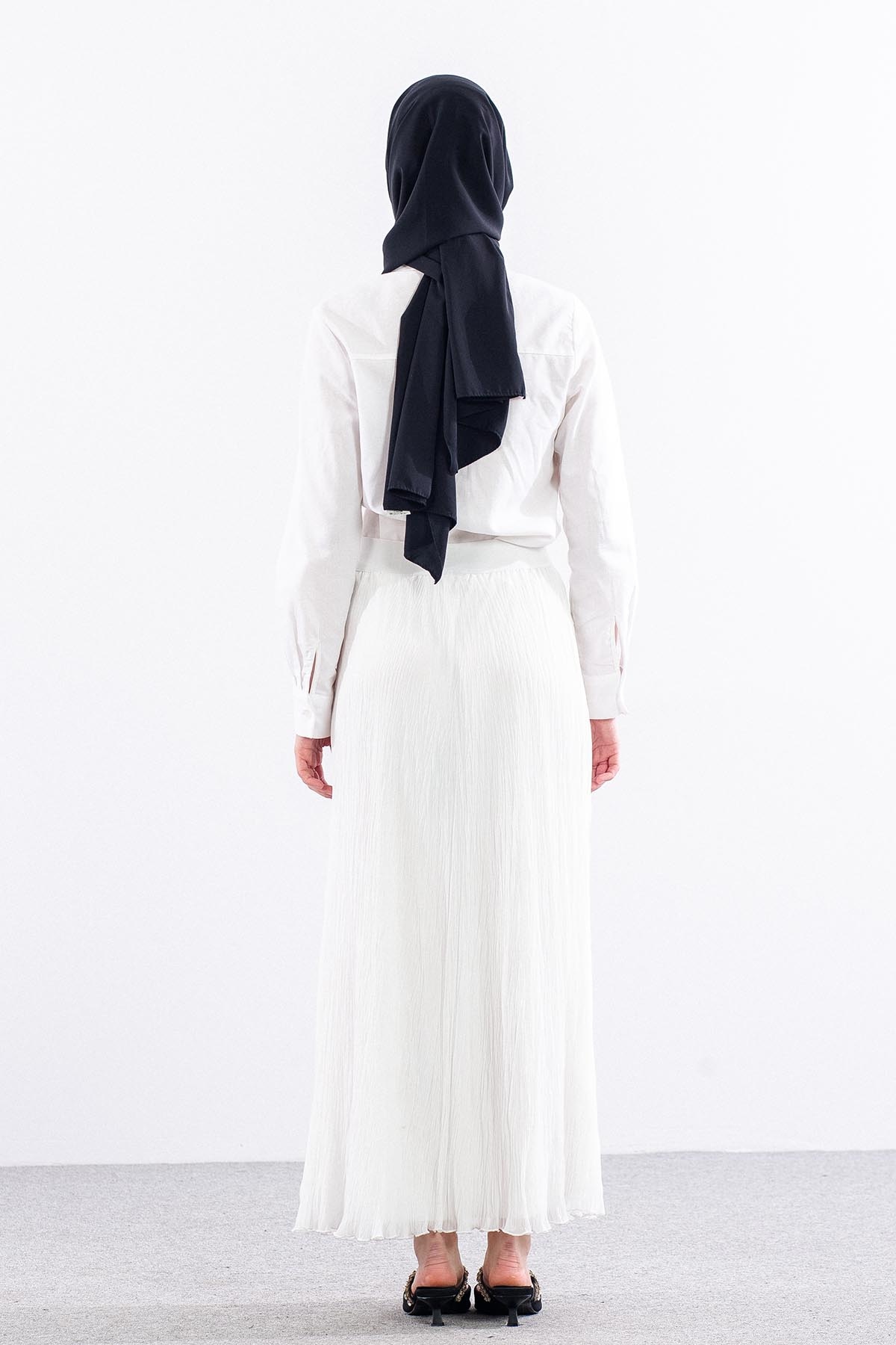 3342 Etek 1-2-3 Sifon Kumas - Beyaz - 5