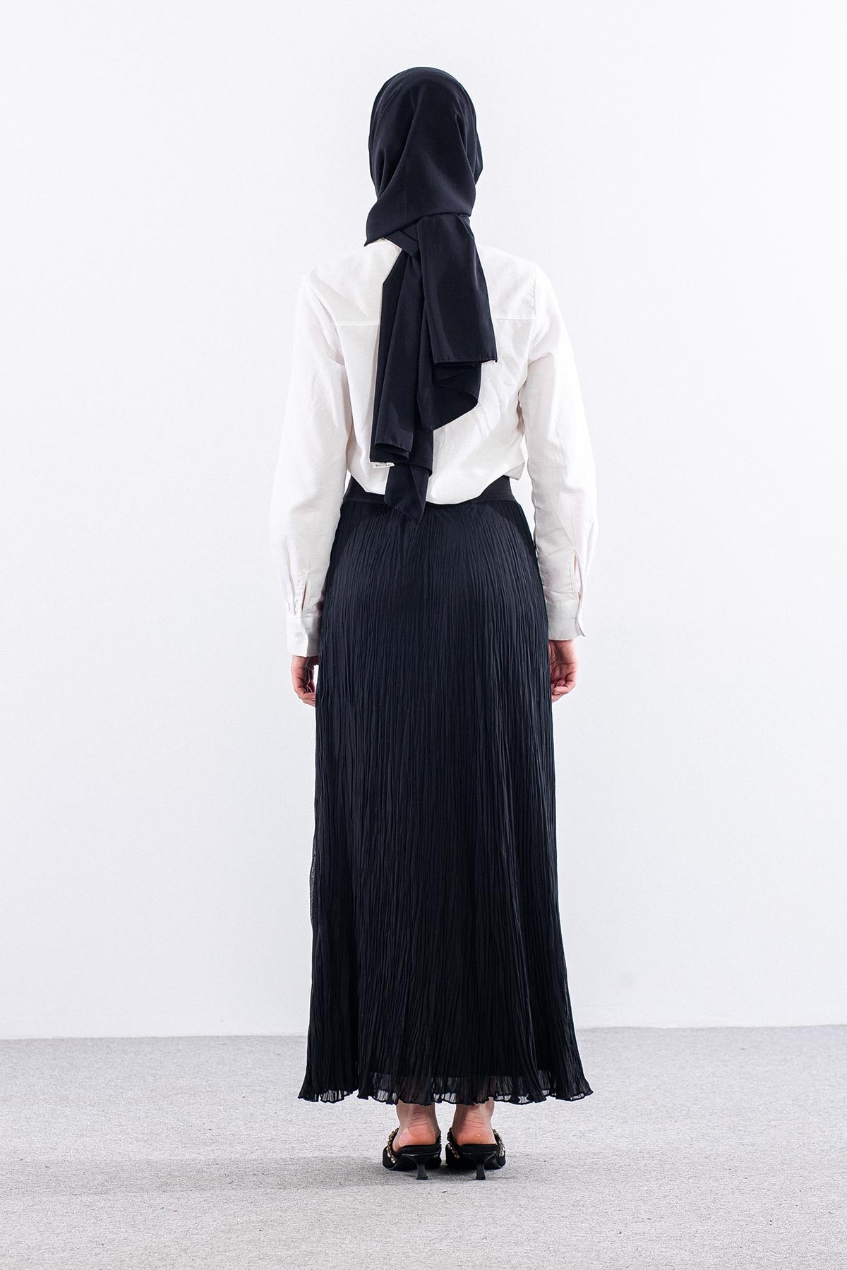 3342 Etek 1-2-3 Sifon Kumas - Siyah - 5