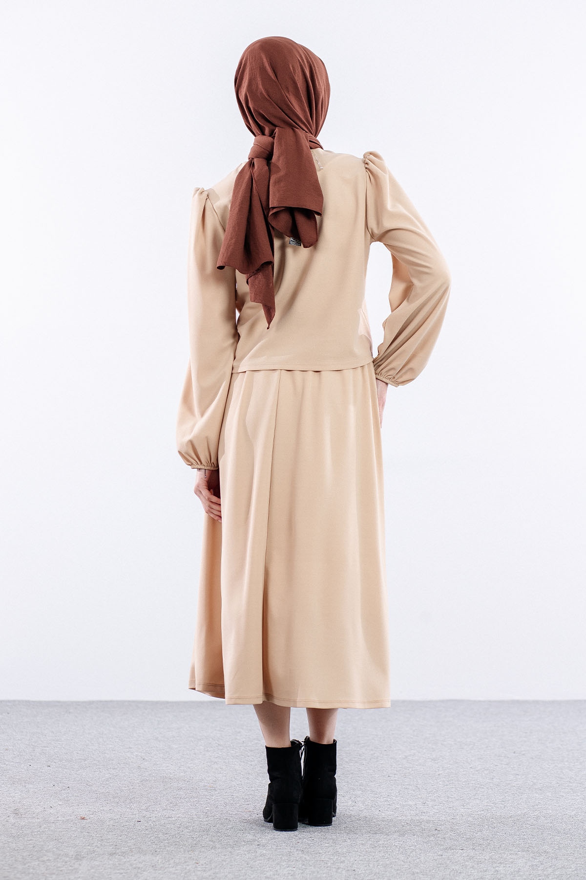 33436 E.takim S-m-l Gul - Bej - 5