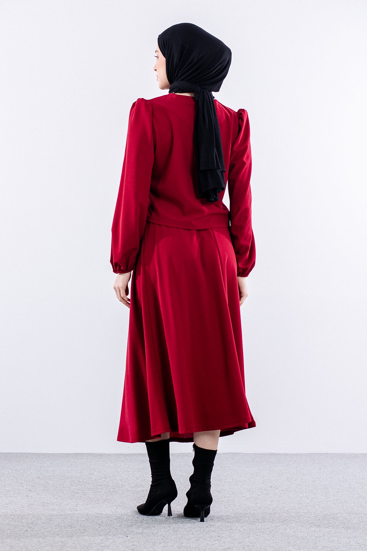 33436 E.takim S-m-l Gul - Bordo - 5