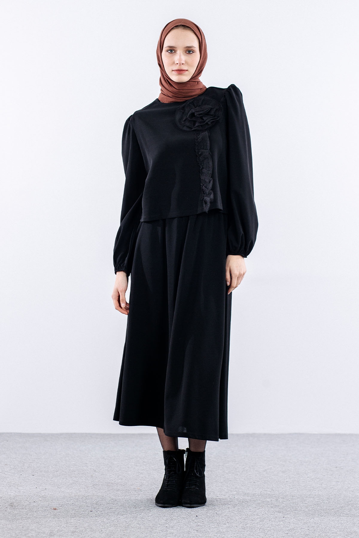 33436 E.takim S-m-l Gul - Siyah - 1