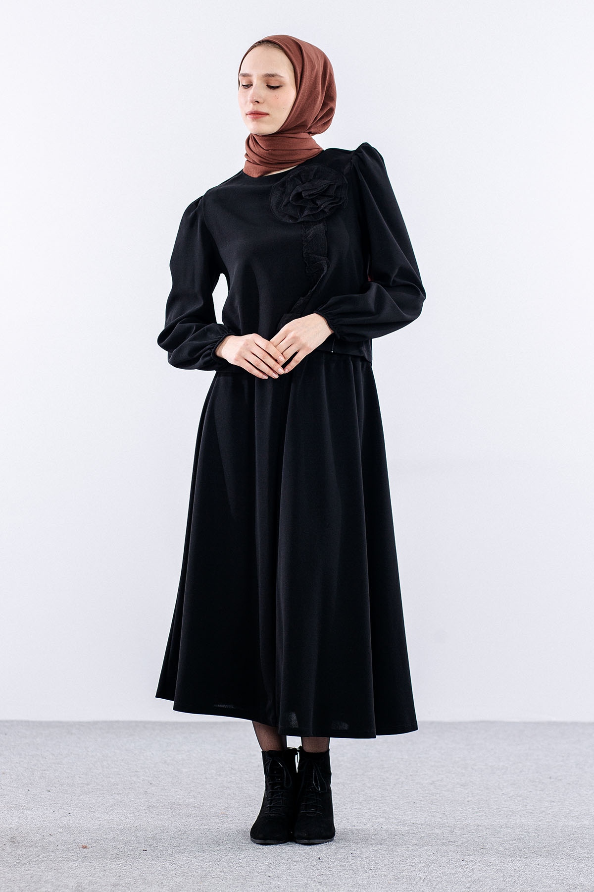 33436 E.takim S-m-l Gul - Siyah - 2