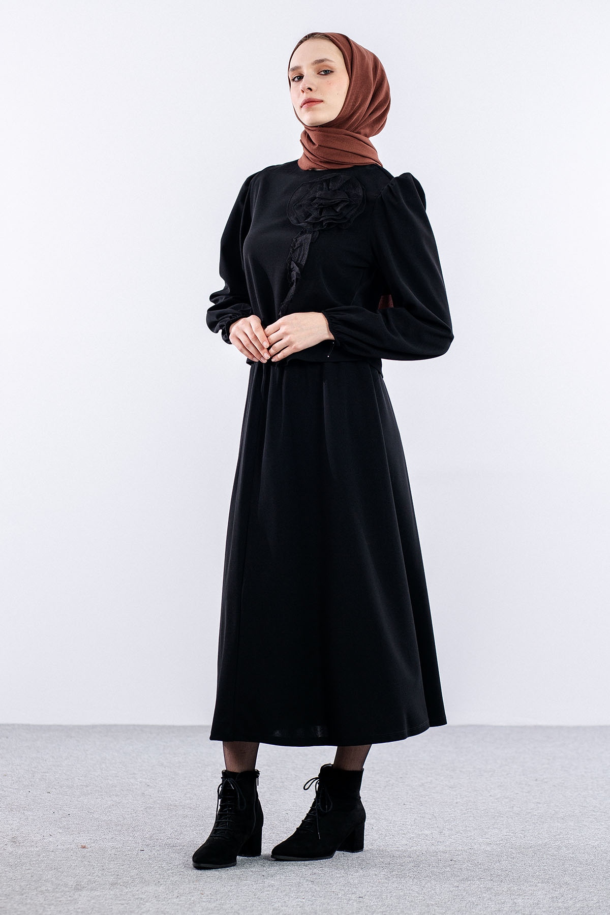 33436 E.takim S-m-l Gul - Siyah - 4