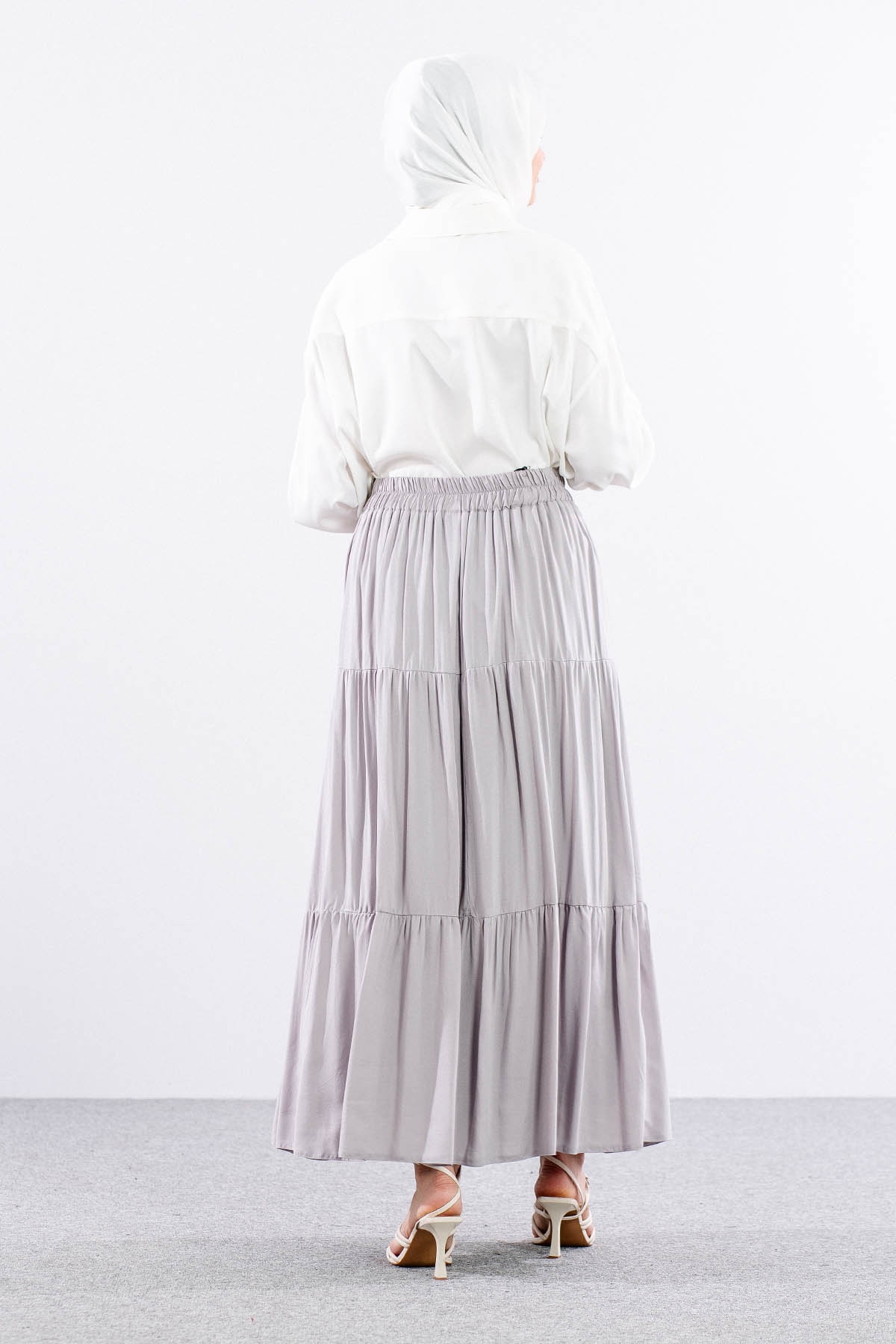 3344 Etek 1-2-3 Katli Spor - Gri - 4