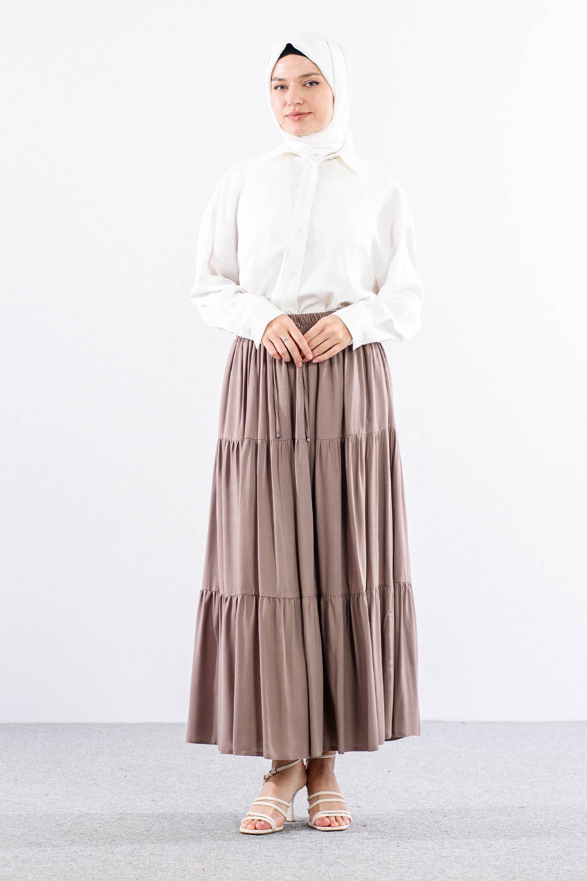 3344 Etek 1-2-3 Katli Spor - Kahve - 2