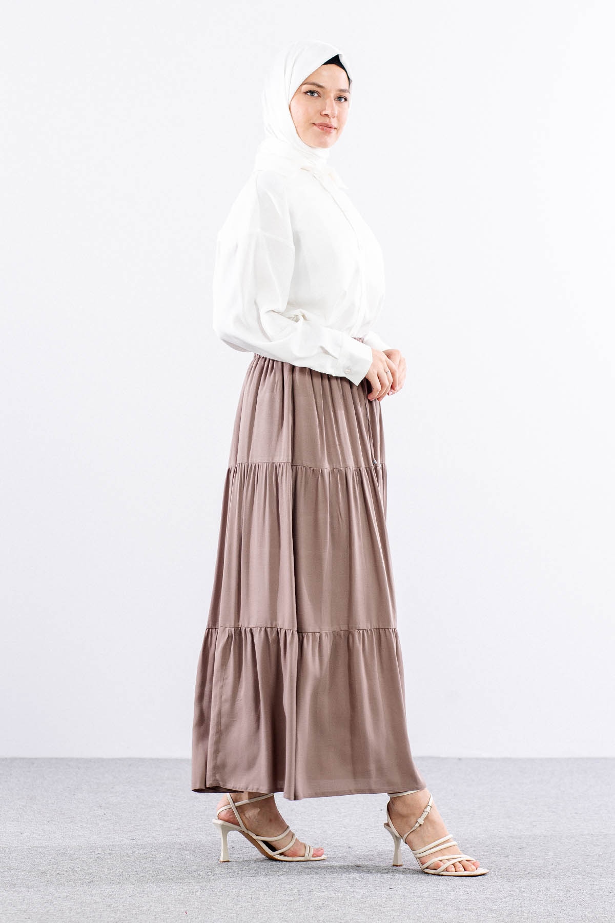 3344 Etek 1-2-3 Katli Spor - Kahve - 4