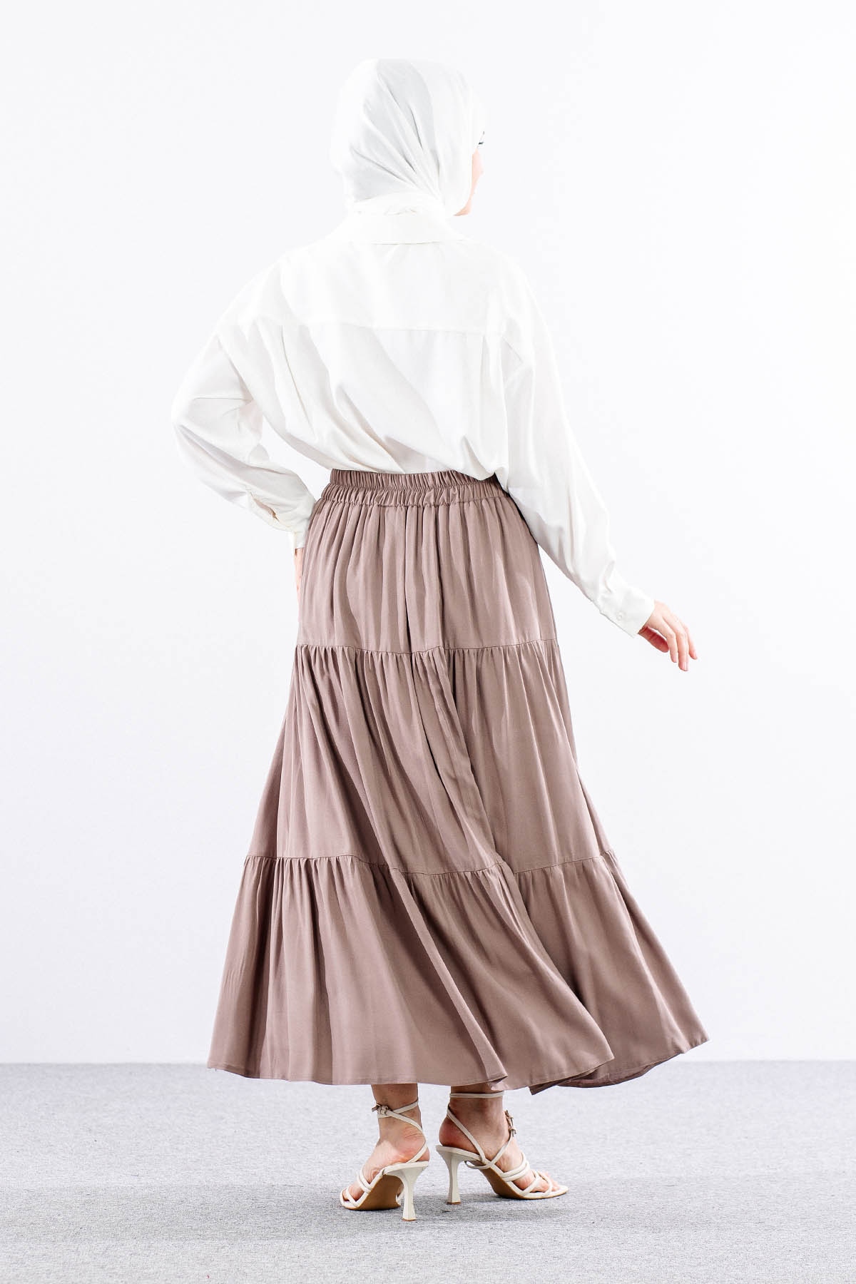 3344 Etek 1-2-3 Katli Spor - Kahve - 5