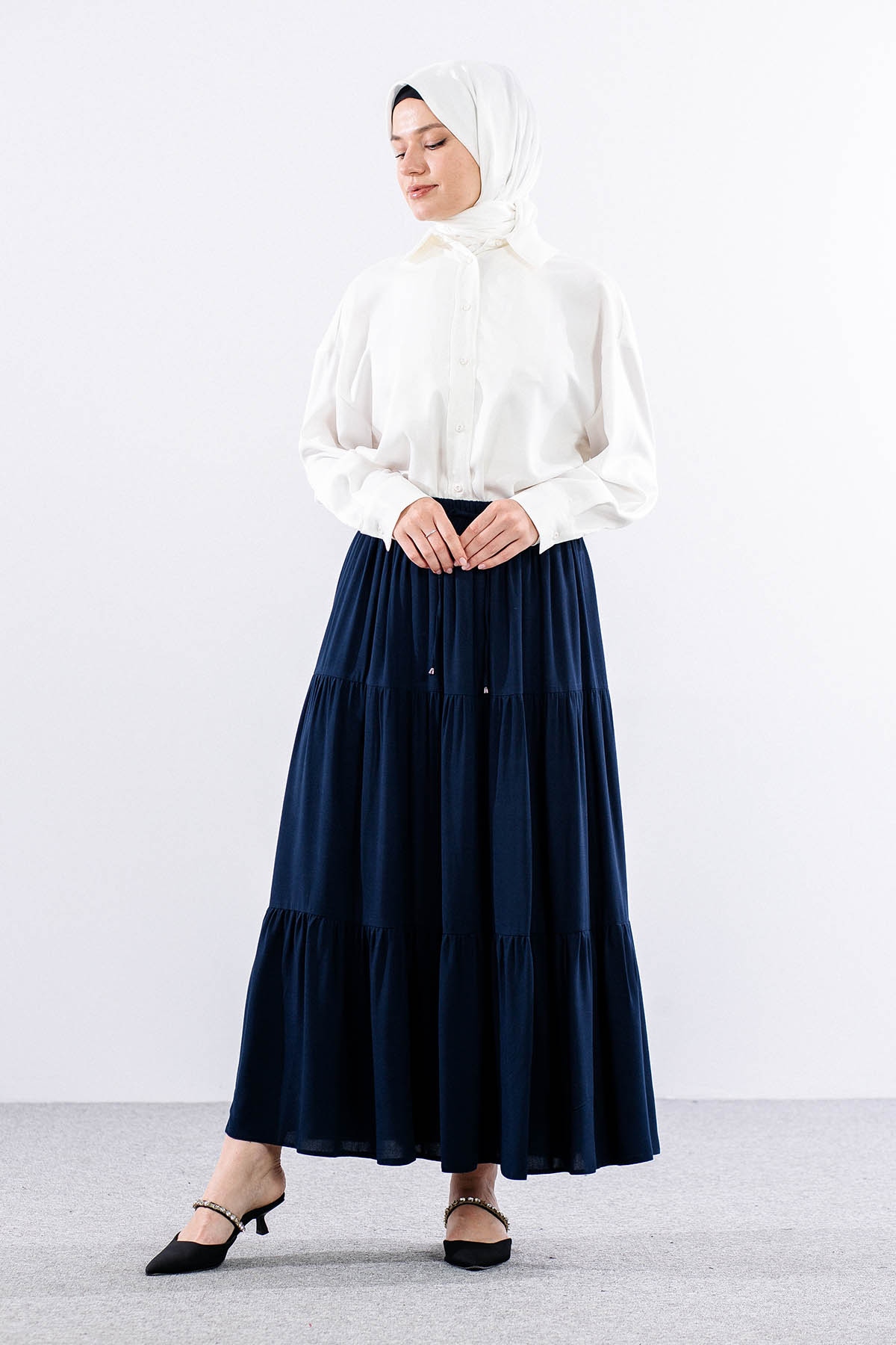 3344 Etek 1-2-3 Katli Spor - Lacivert - 1