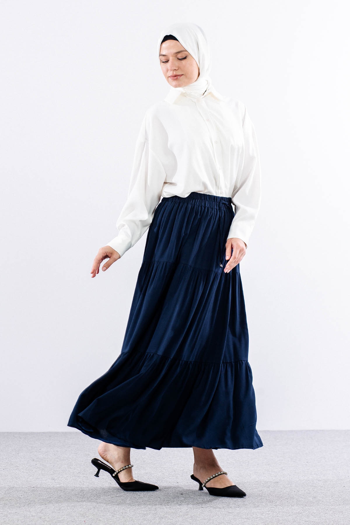 3344 Etek 1-2-3 Katli Spor - Lacivert - 3