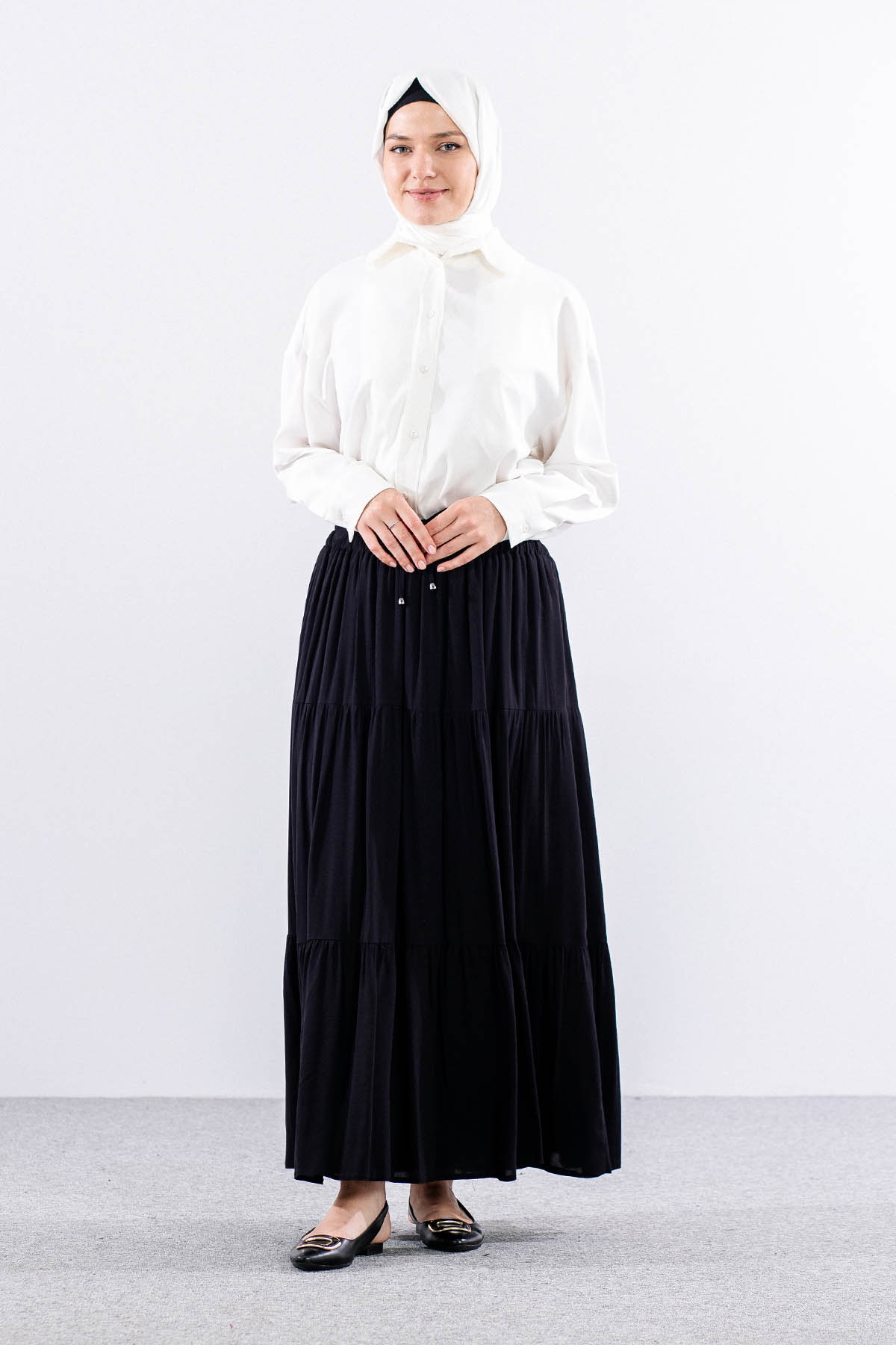 3344 Etek 1-2-3 Katli Spor - Siyah - 1