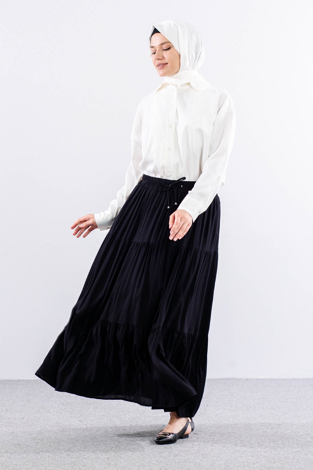 3344 Etek 1-2-3 Katli Spor - Siyah - 2