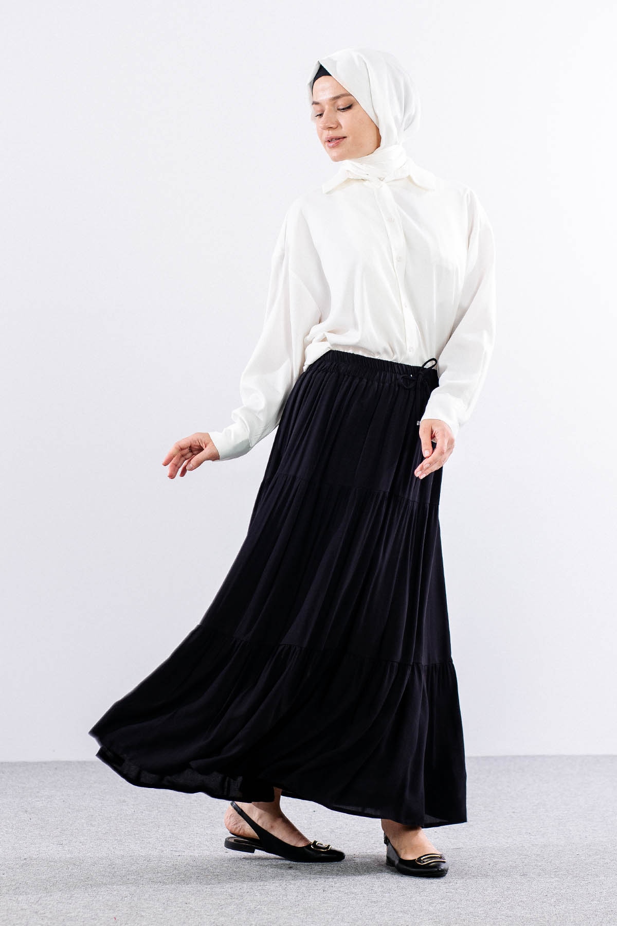 3344 Etek 1-2-3 Katli Spor - Siyah - 4