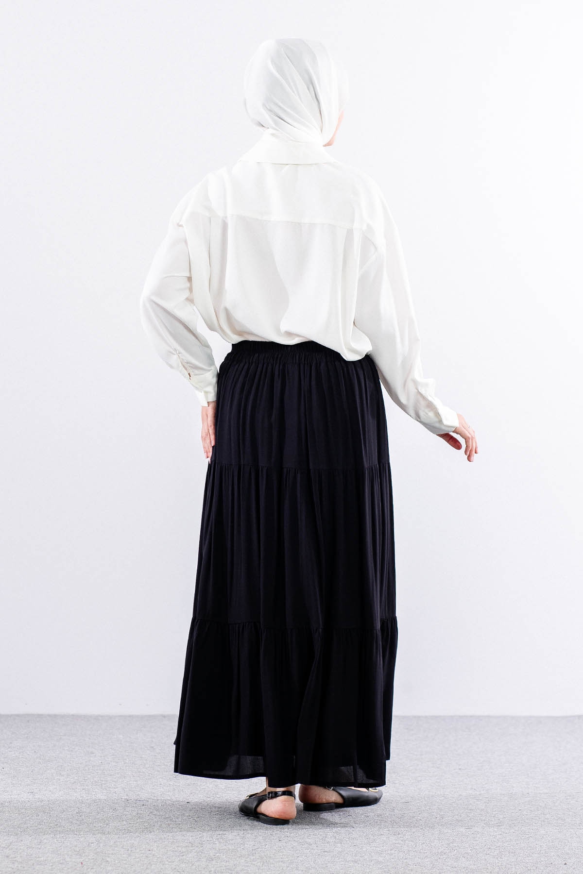 3344 Etek 1-2-3 Katli Spor - Siyah - 5