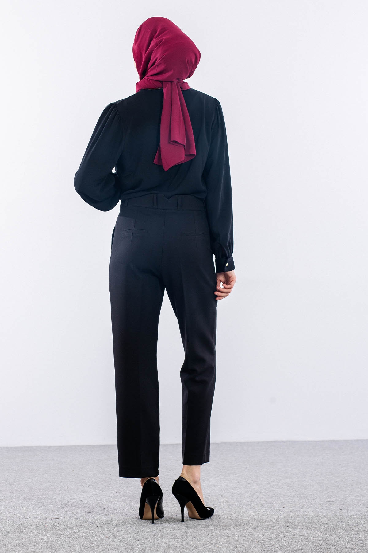 3346 Pantolon 38-48 - Siyah - 3