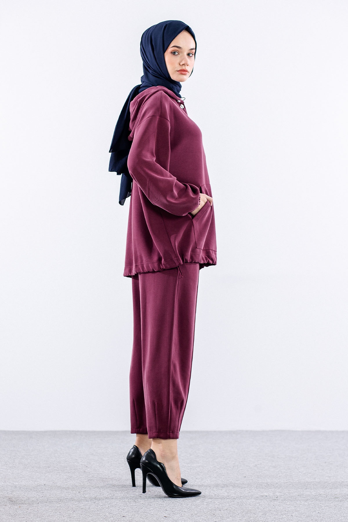 33480 Eşofman Takim S-m-l - Bordo - 6