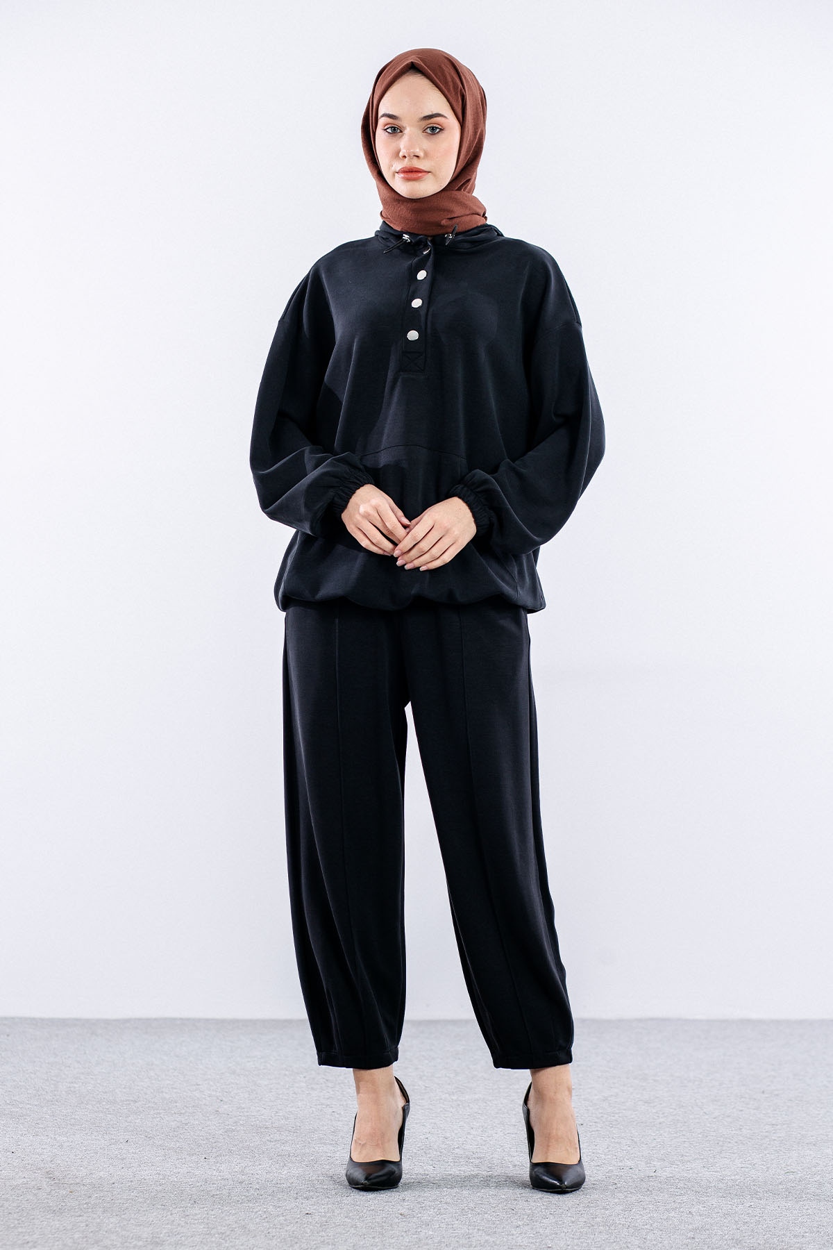 33480 Eşofman Takim S-m-l - Siyah - 1