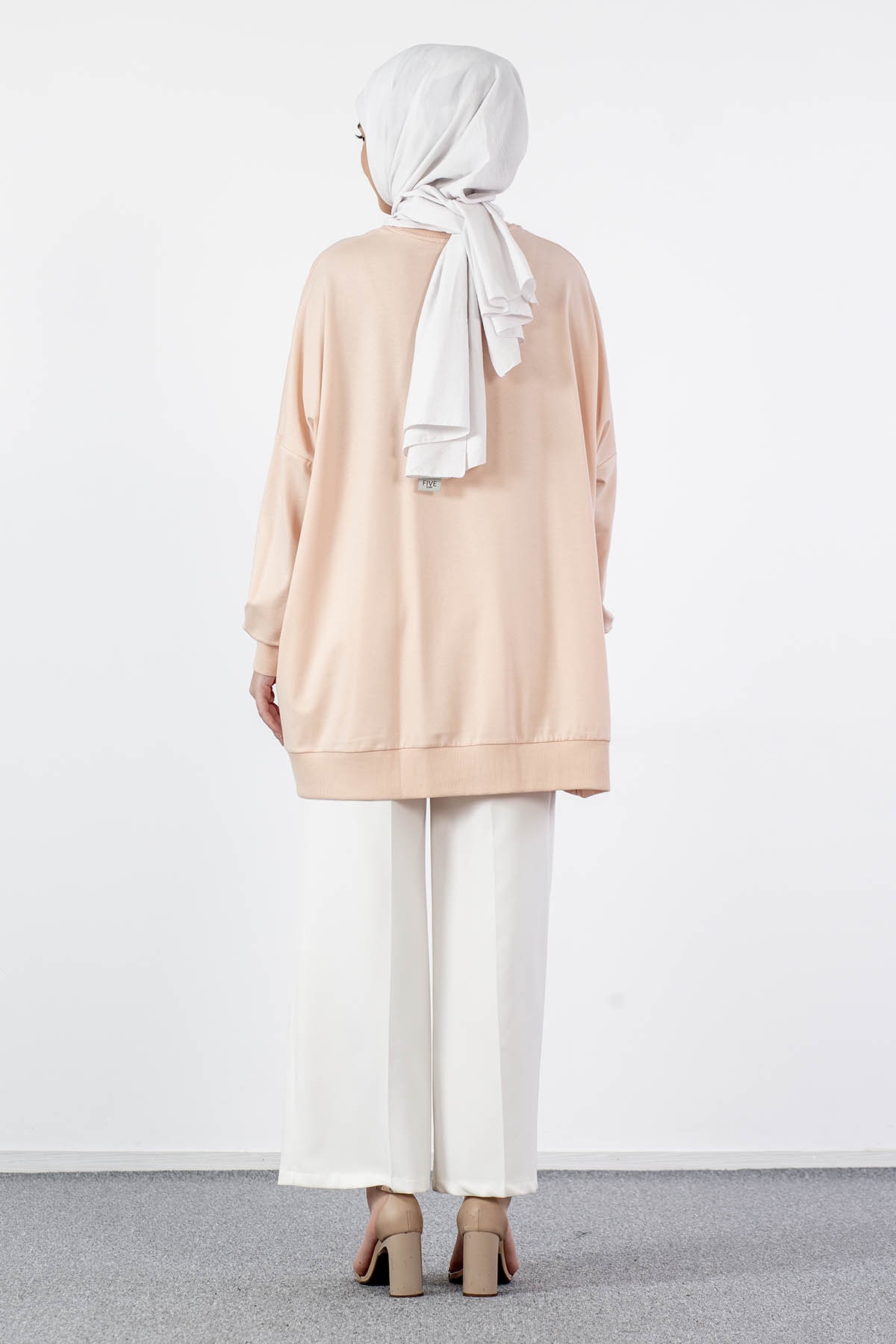 33572 Tunik Tek - Pudra - 4