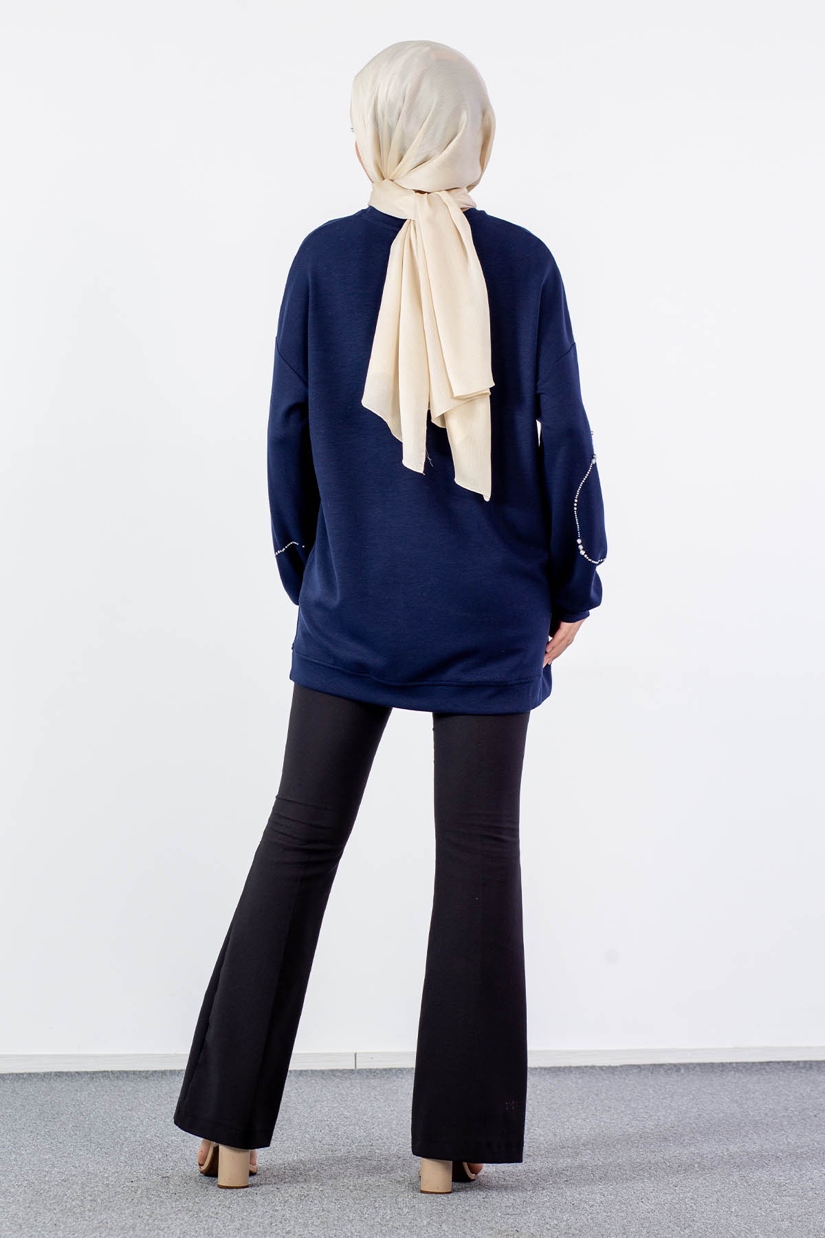 33607 Sw Tunik Tek - Lacivert - 4