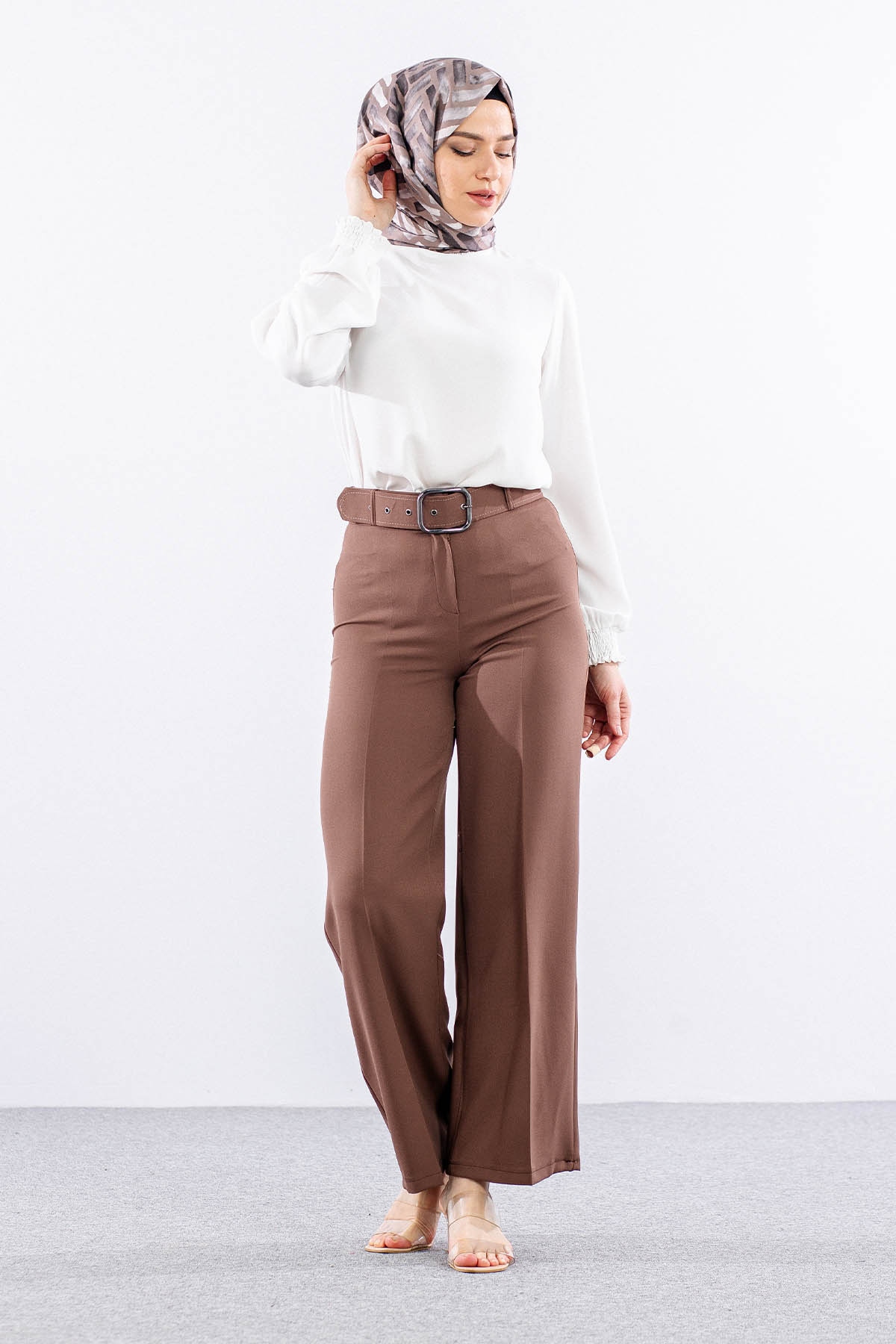 3371 Pantolon 38-46 - Kahve - 2