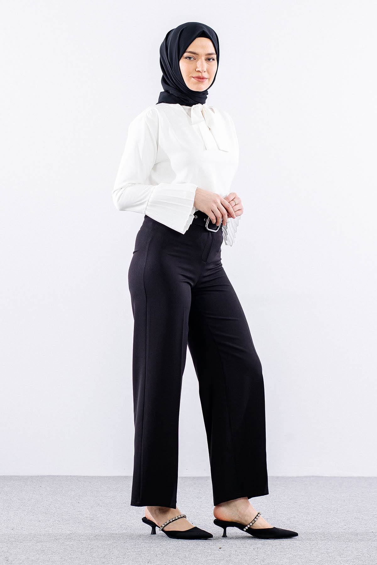 3371 Pantolon 38-46 - Siyah - 3