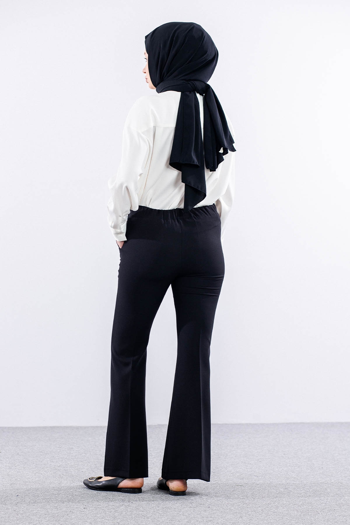 3372 Pantolon 38-48 - Siyah  - - 5