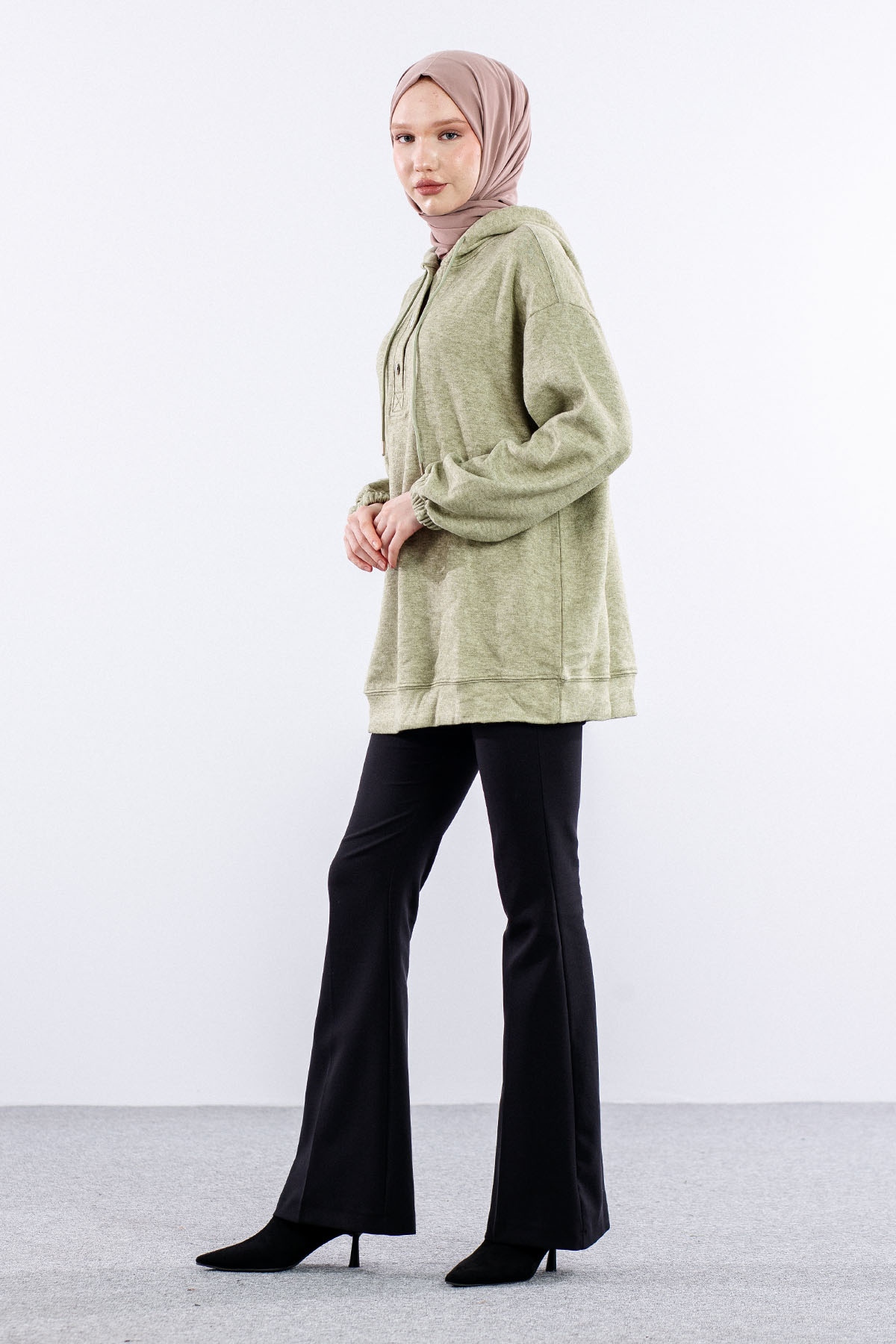 33804 Melanj Tunik Tek - Haki - 3