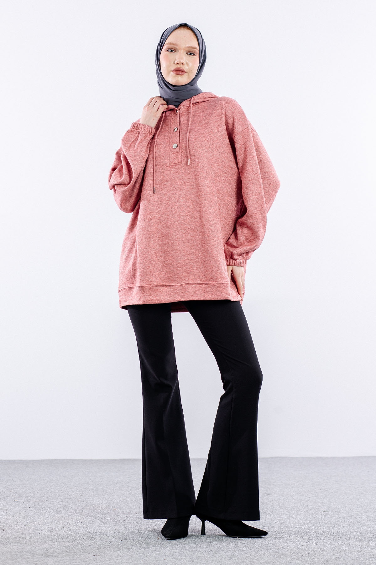 33804 Melanj Tunik Tek - Kiremit - 2