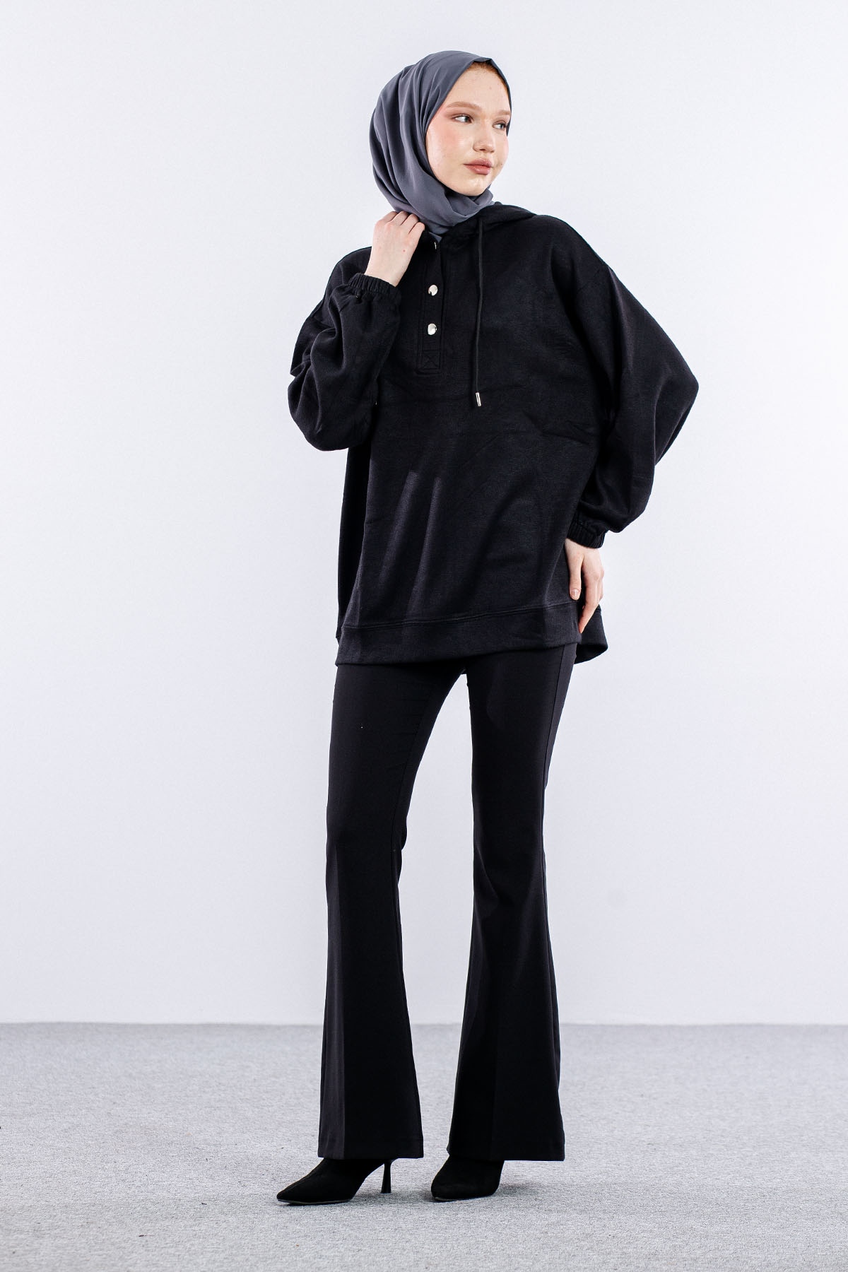 33804 Melanj Tunik Tek - Siyah - 2