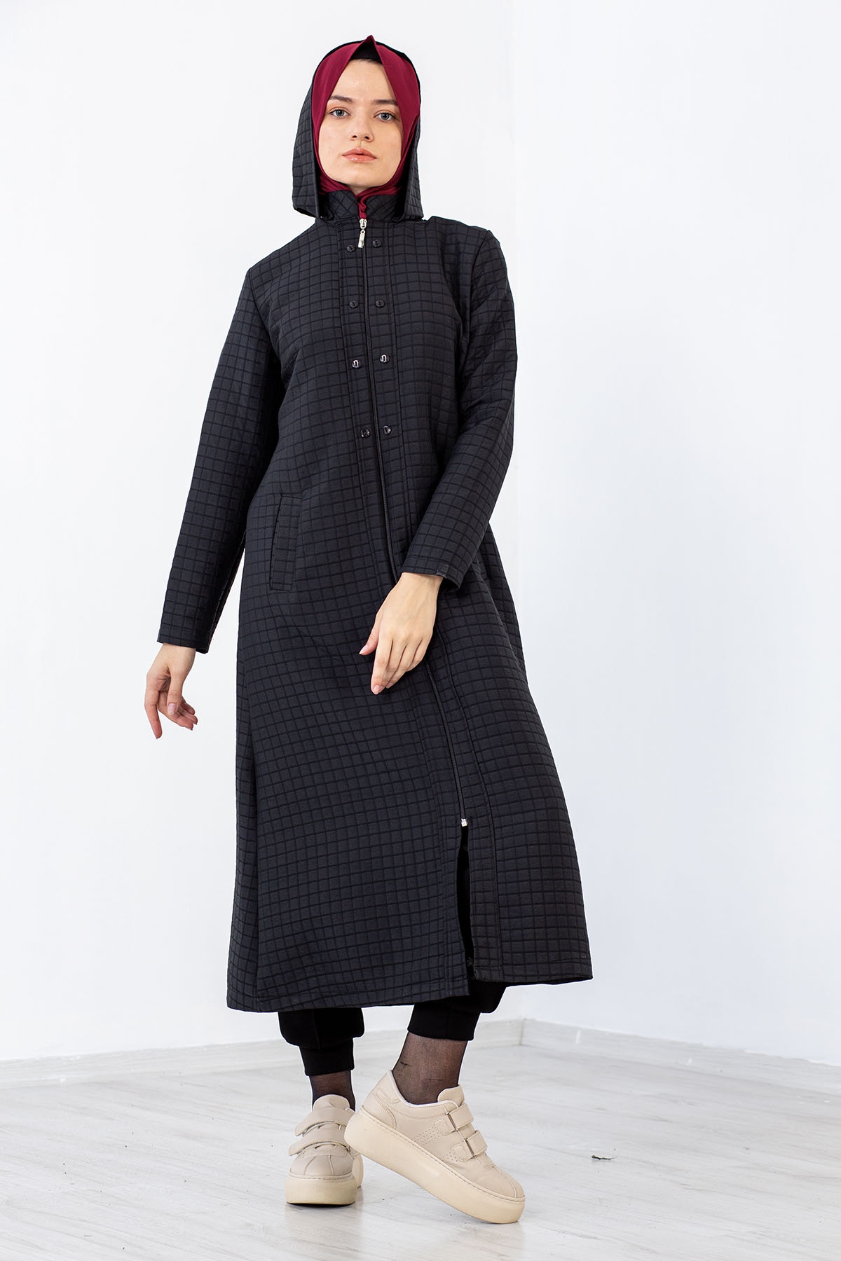 3381 Kapitone Kap 42-52 - Siyah - 2