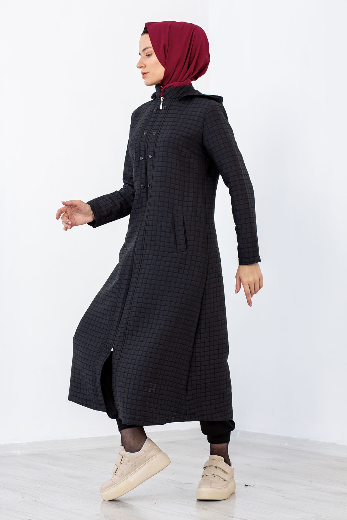 3381 Kapitone Kap 42-52 - Siyah - 3