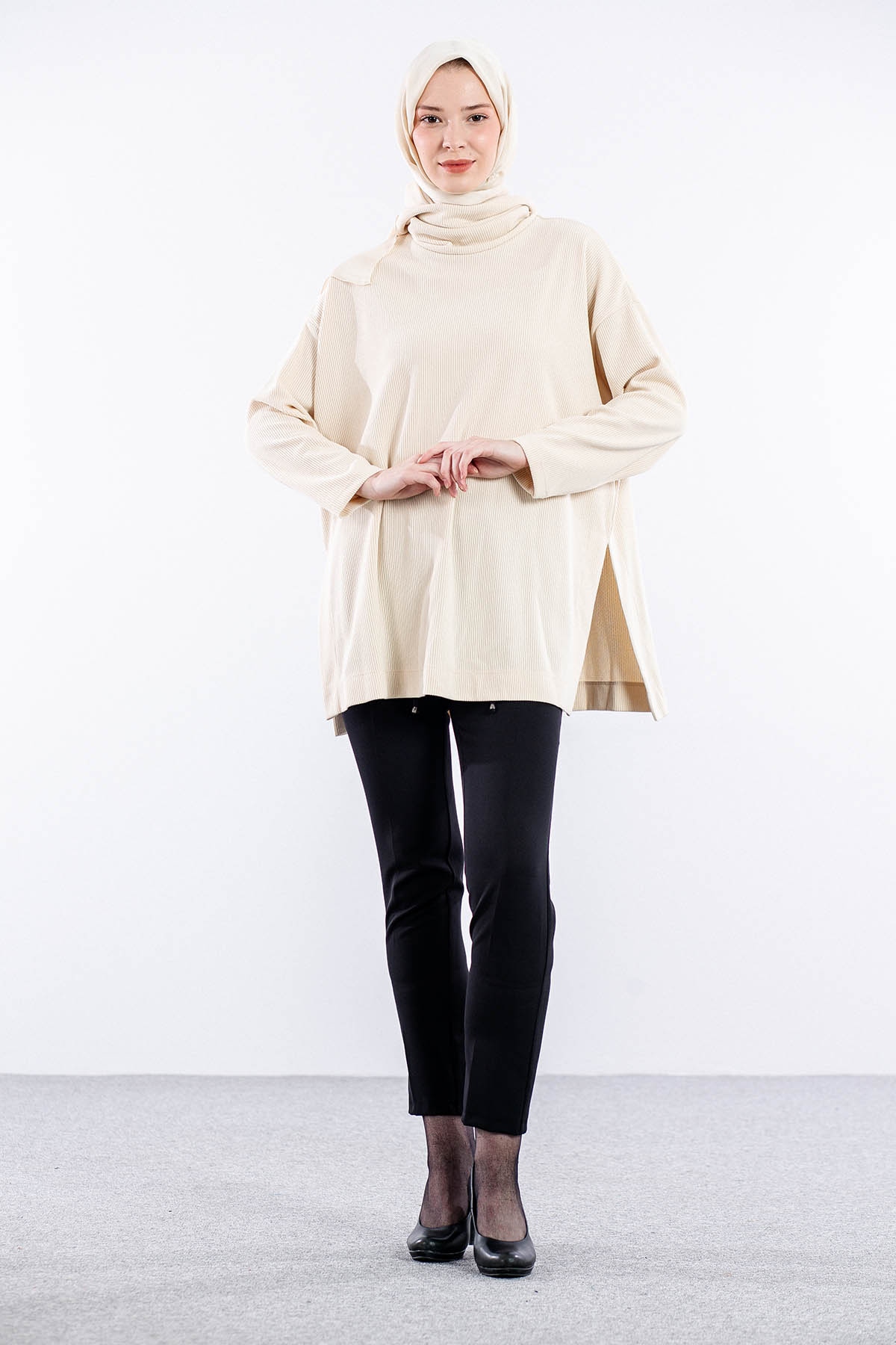 33837 Tunik Tek - Bej - 1