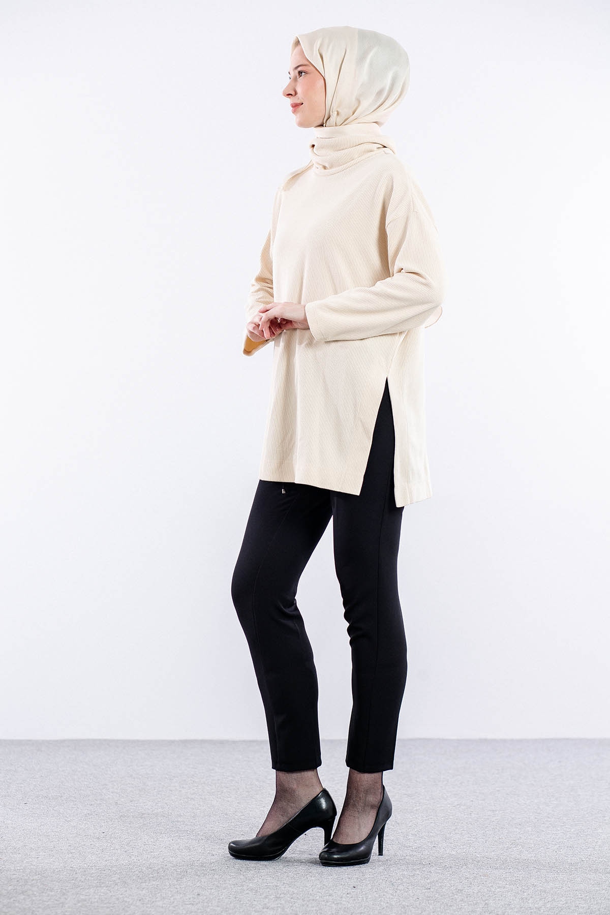 33837 Tunik Tek - Bej - 2