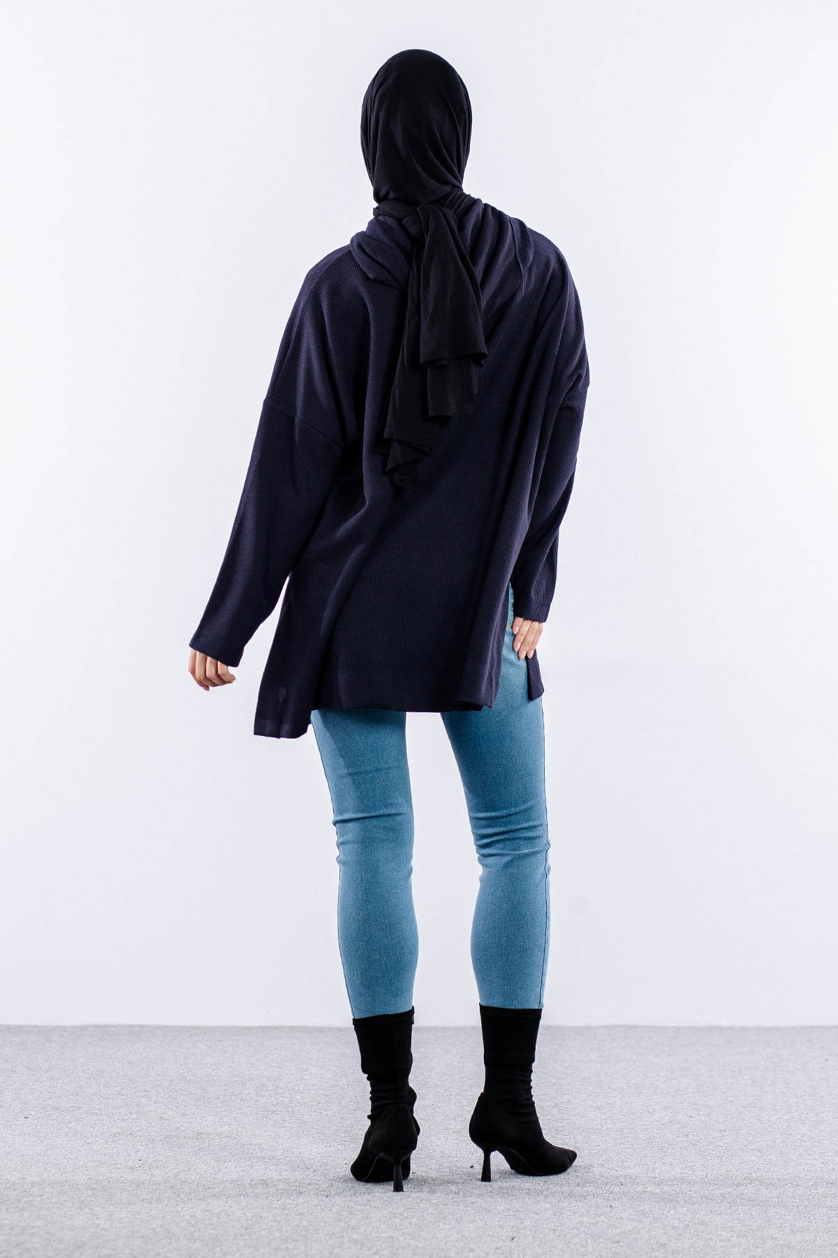 33845 Sw Tunik Tek - Lacivert - 4