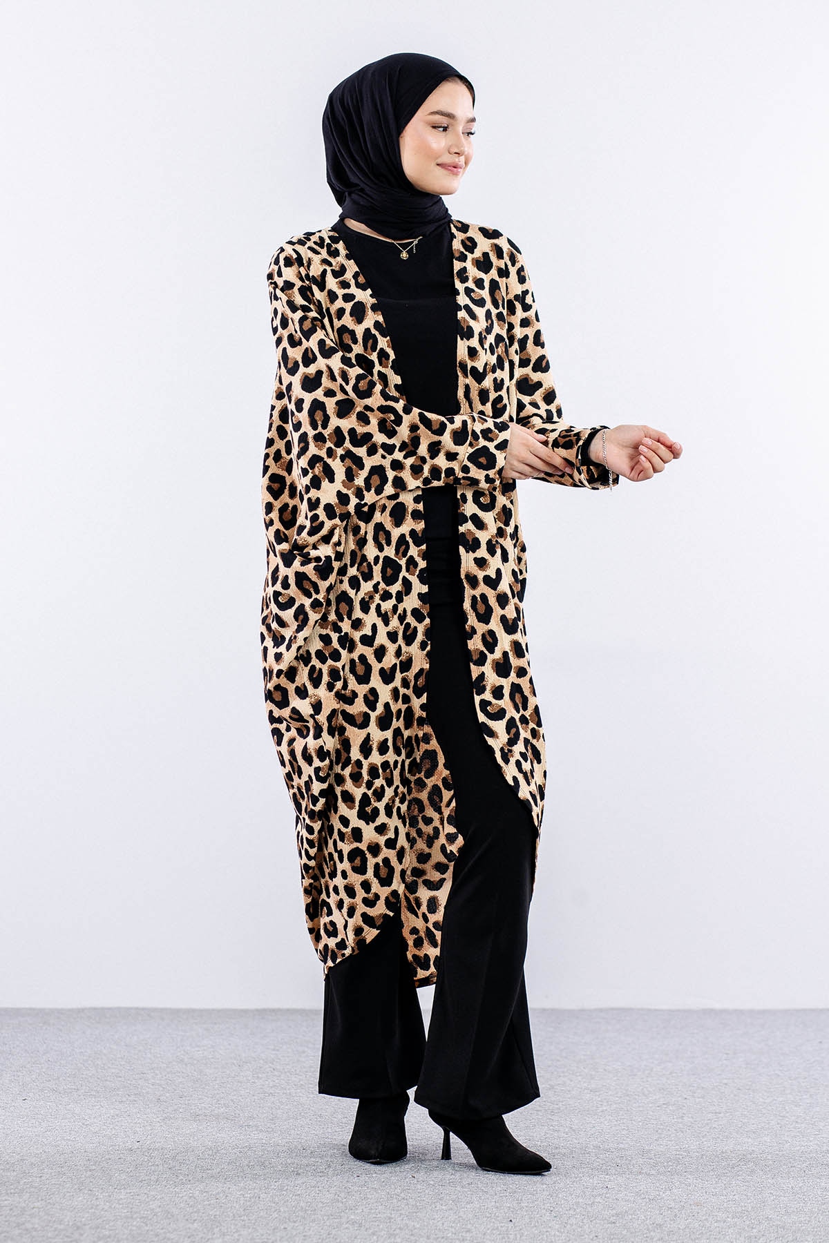 33962 Hirka Tek Leopar - Siyah - 2
