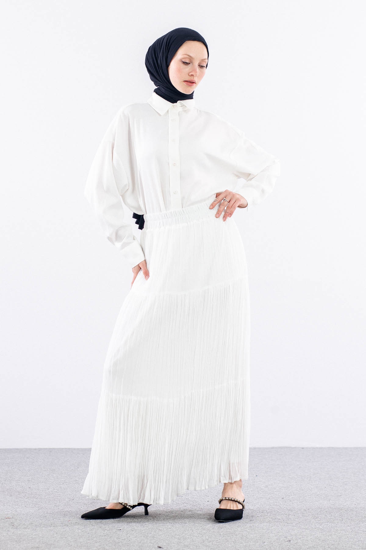 3406 Etek 1-2-3 - Beyaz - 2