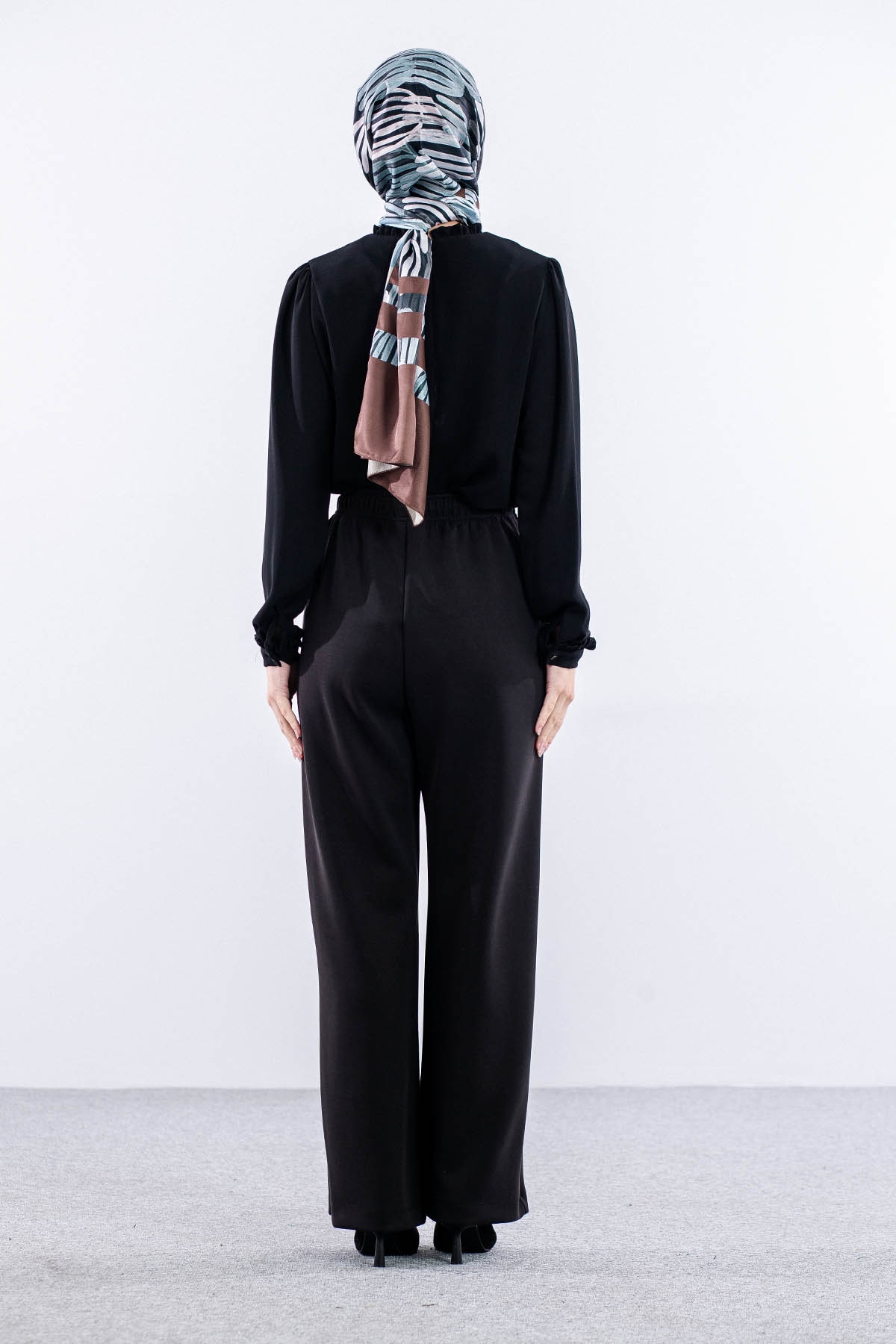 34135 Modal Pantolon S-m-l - Siyah - 4