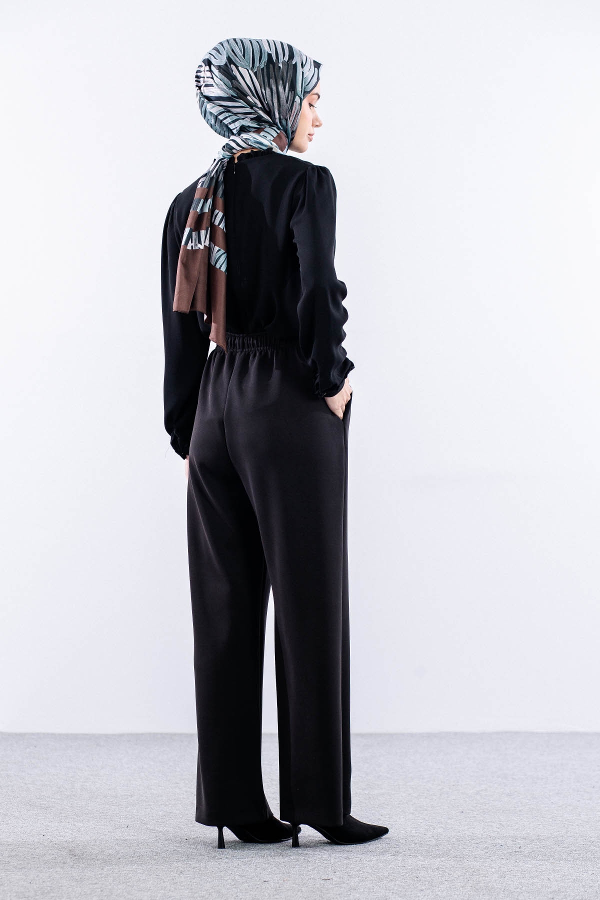 34135 Modal Pantolon S-m-l - Siyah - 5