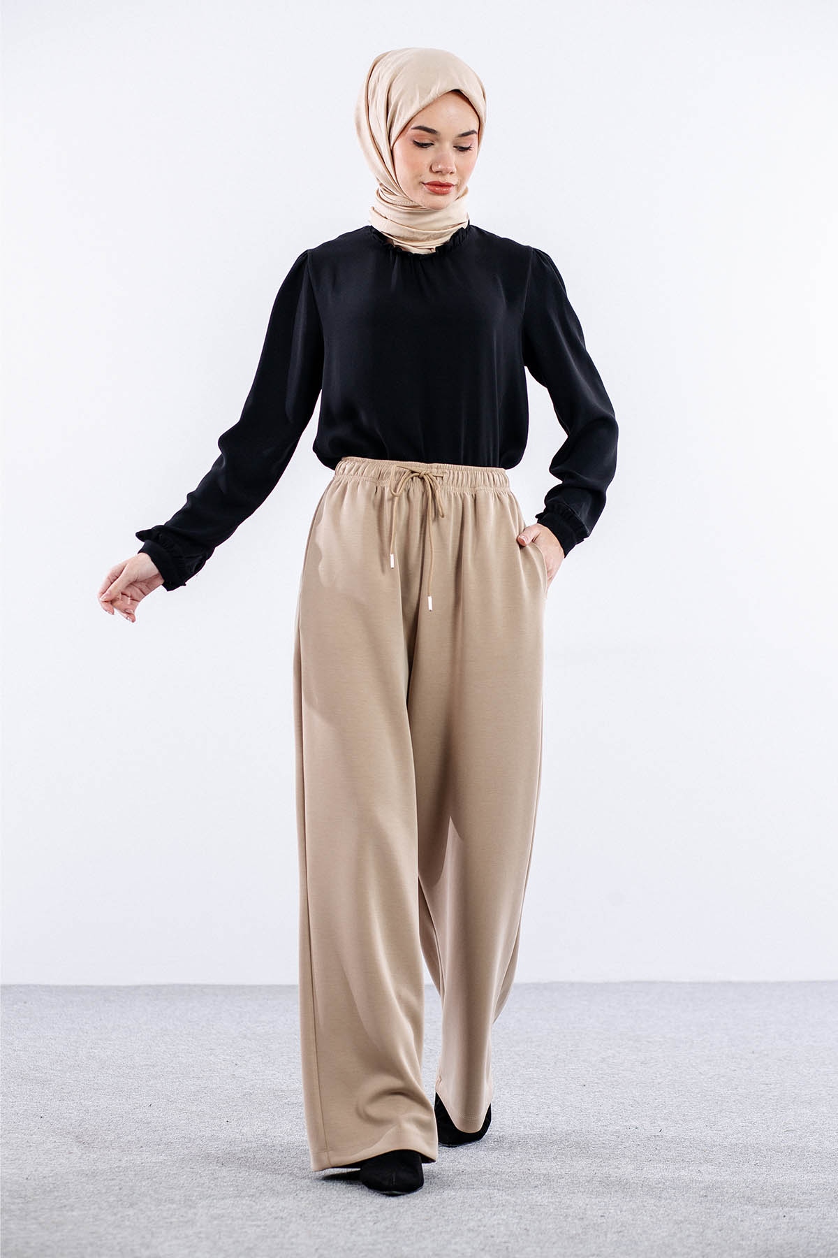 34135 Modal Pantolon S-m-l - Toprak - 1