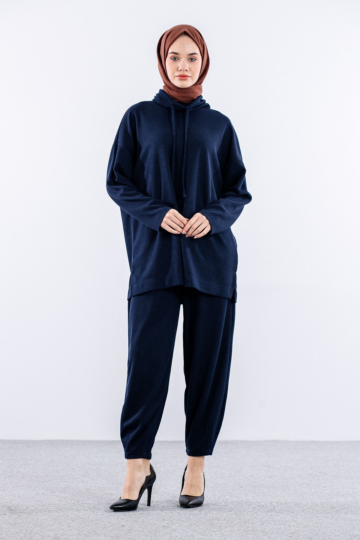 34234 Yaka Biye Takim S-m-l - Lacivert - 1