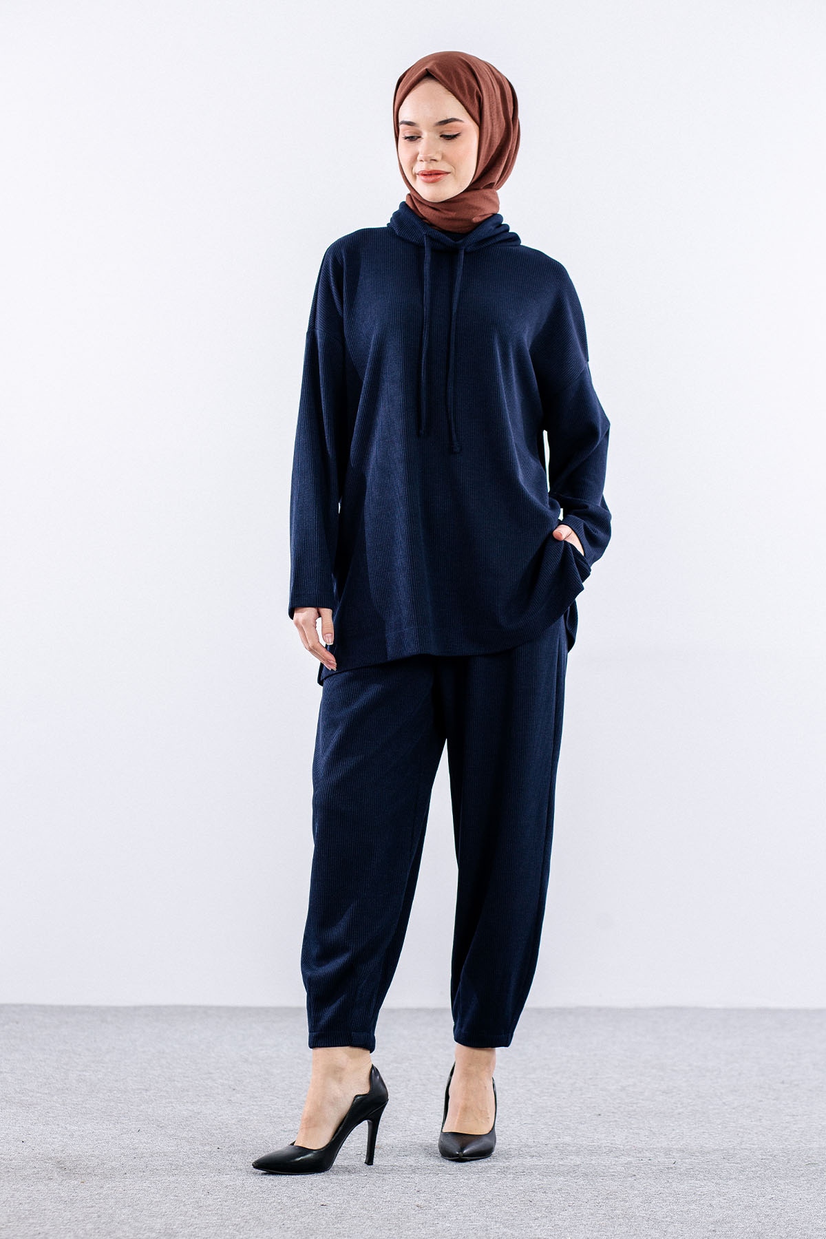 34234 Yaka Biye Takim S-m-l - Lacivert - 2