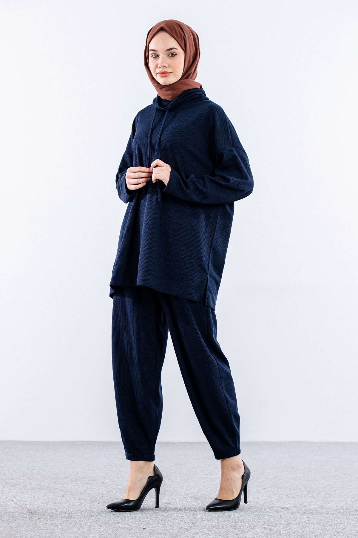 34234 Yaka Biye Takim S-m-l - Lacivert - 3