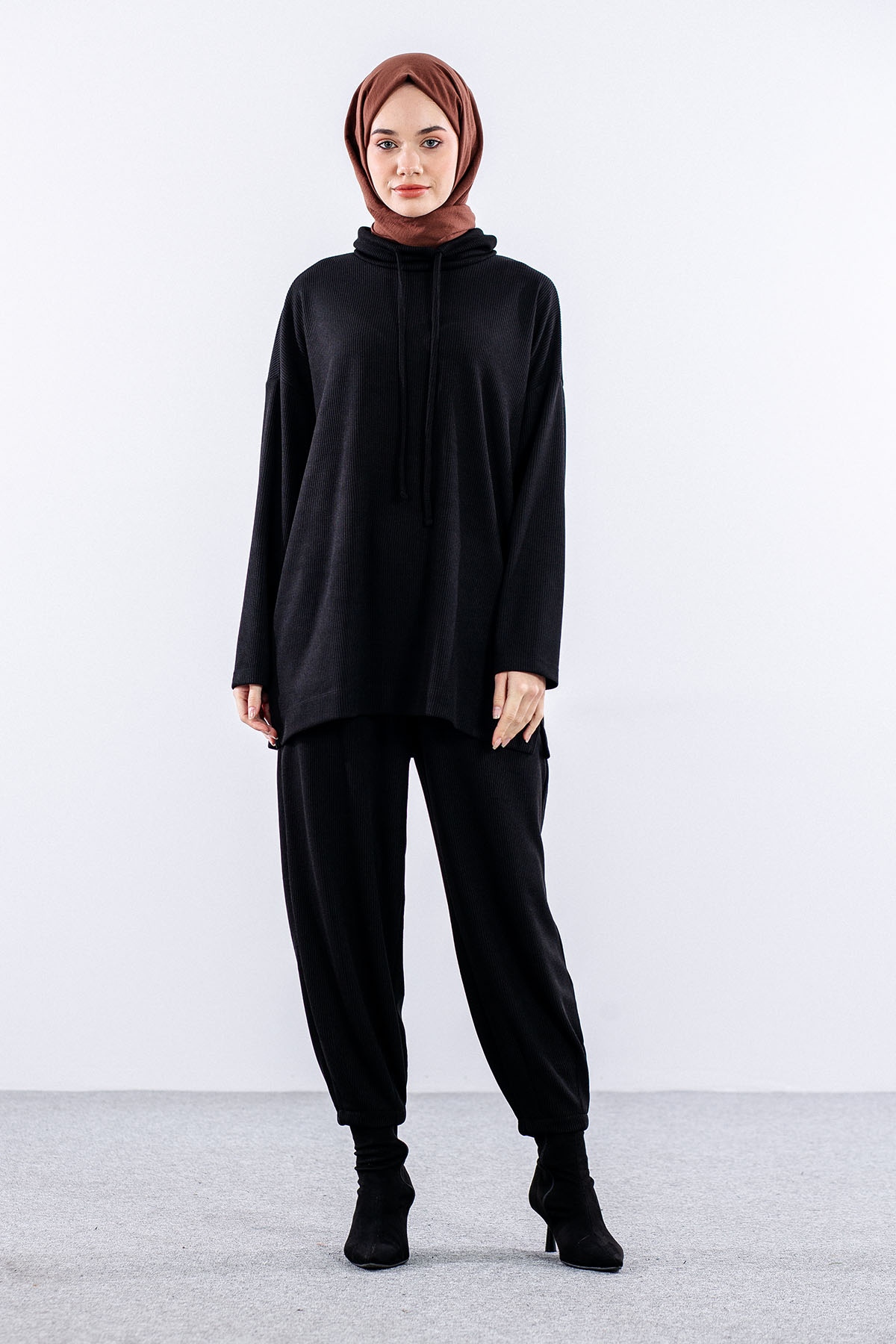 34234 Yaka Biye Takim S-m-l - Siyah - 1