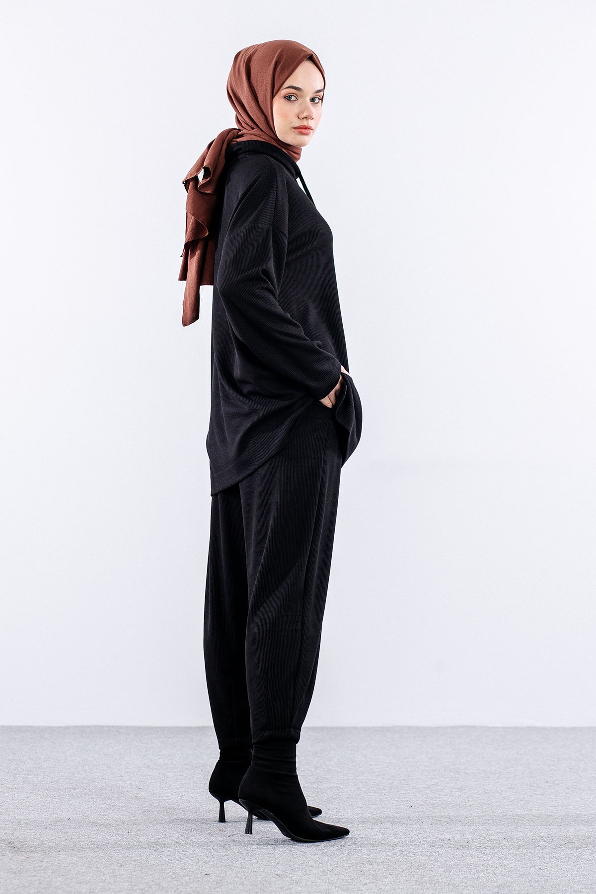 34234 Yaka Biye Takim S-m-l - Siyah - 5